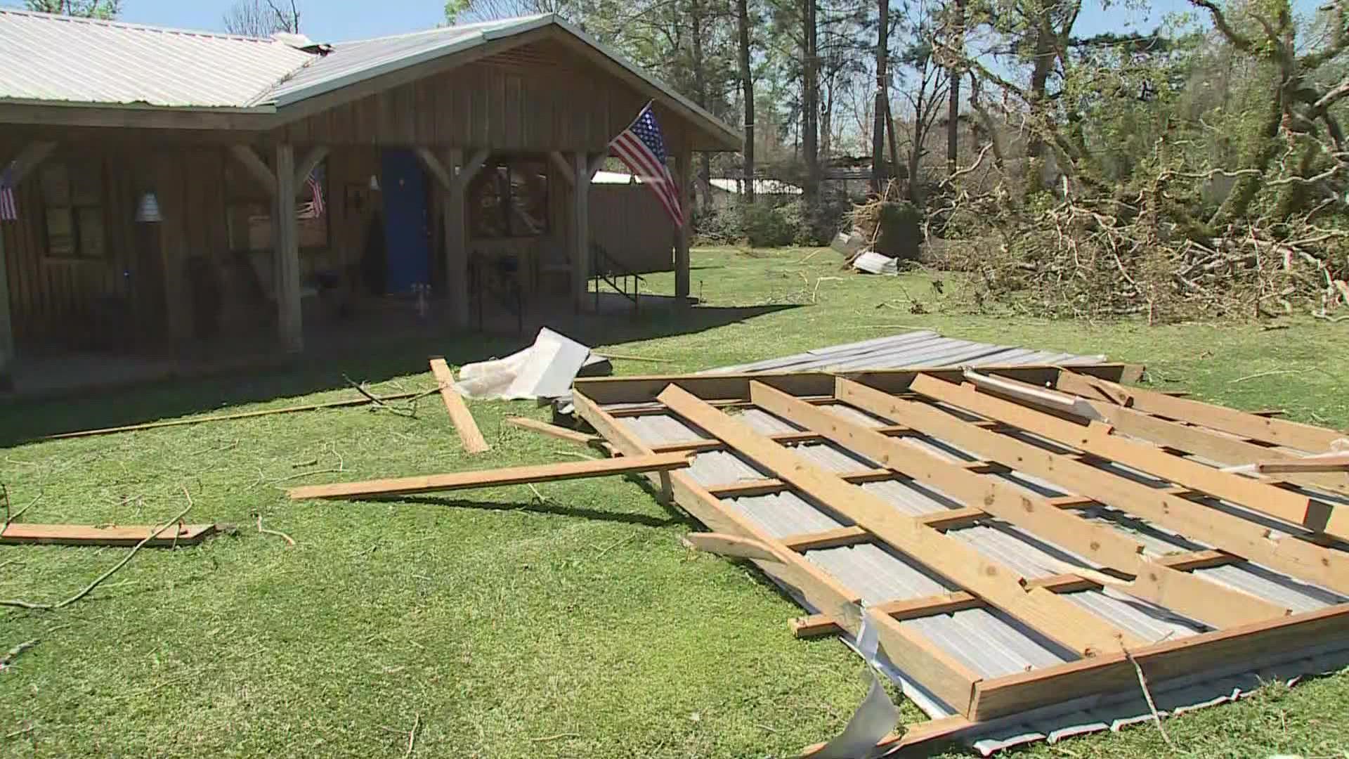 The National Weather Service took a trip to Roseland to survey the damage left behind after Wednesday's storm. It's undetermined if a tornado hit.