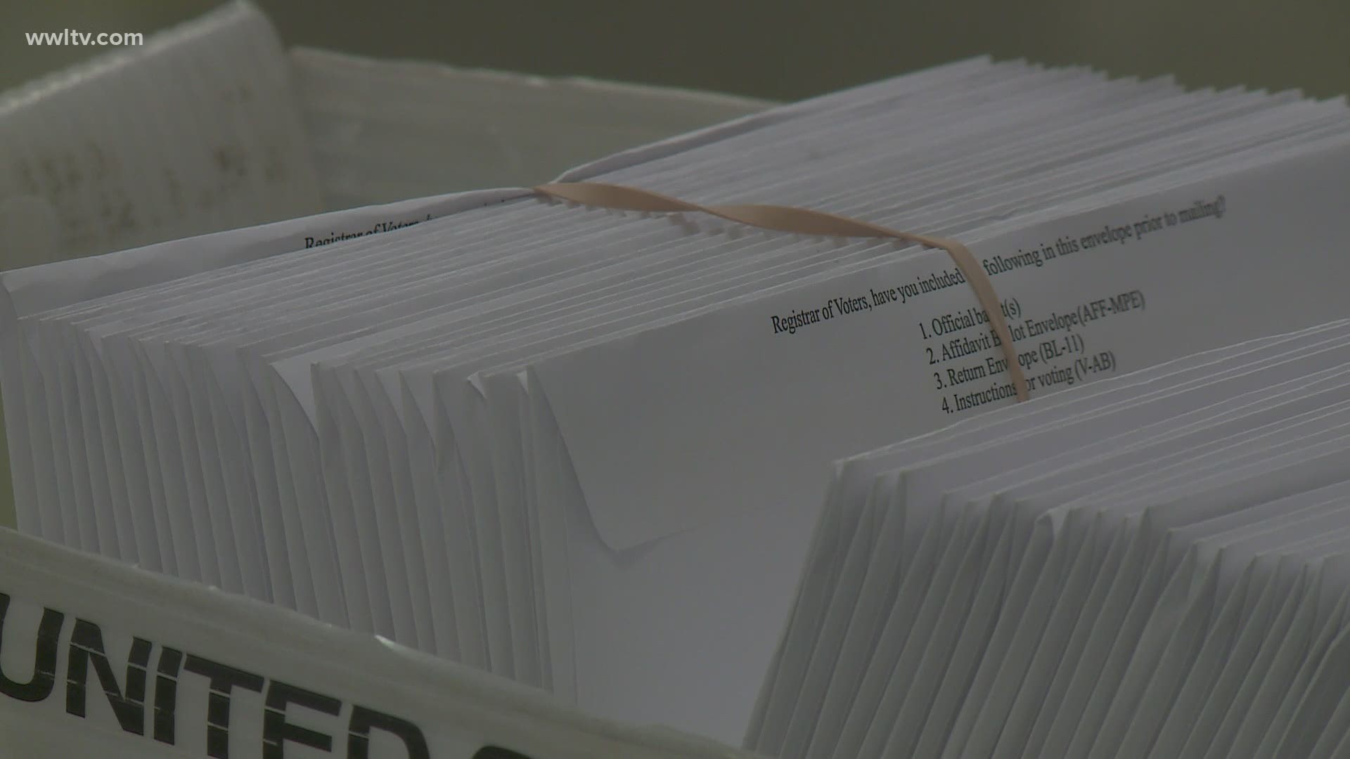 The Orleans Registrar of Voters office brought in extra help to process all the requests for absentee ballots for the November 3, presidential election.