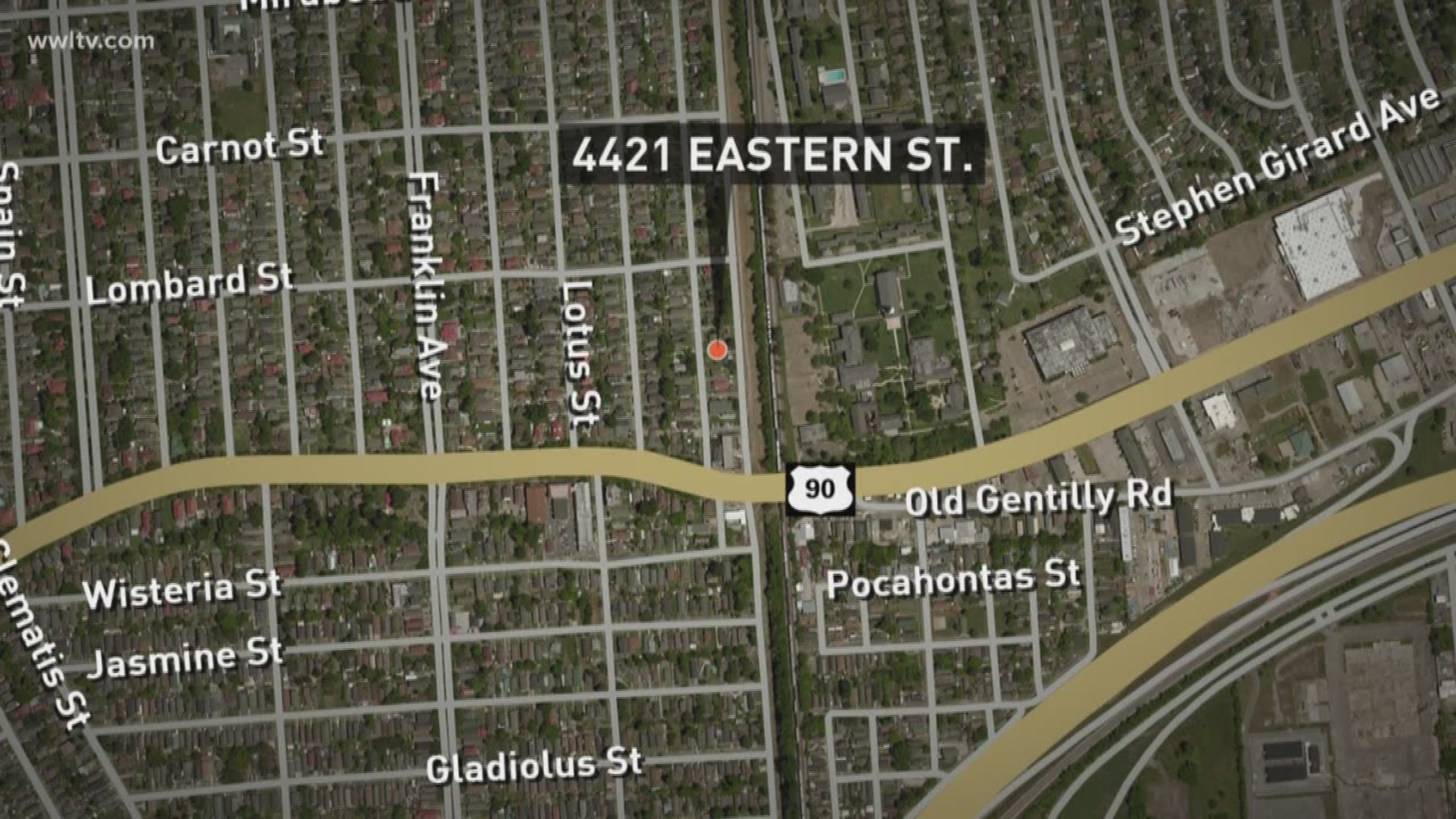 Firefighters received a call about a fire in the 4400 block of Eastern Street just after 11:45 p.m. Sunday.