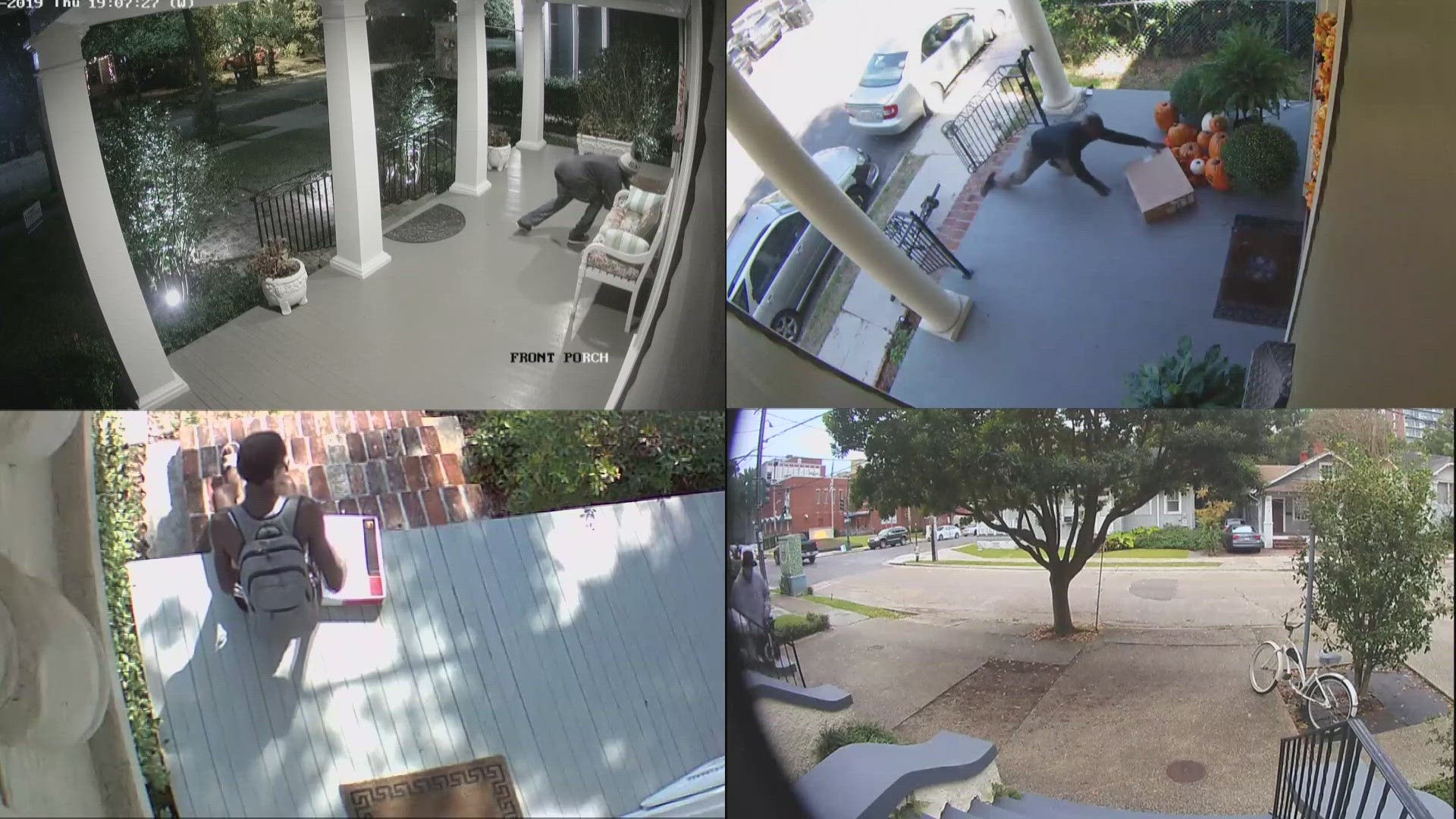 Porch pirates seem to be out in force as package deliveries jump during the holiday season.