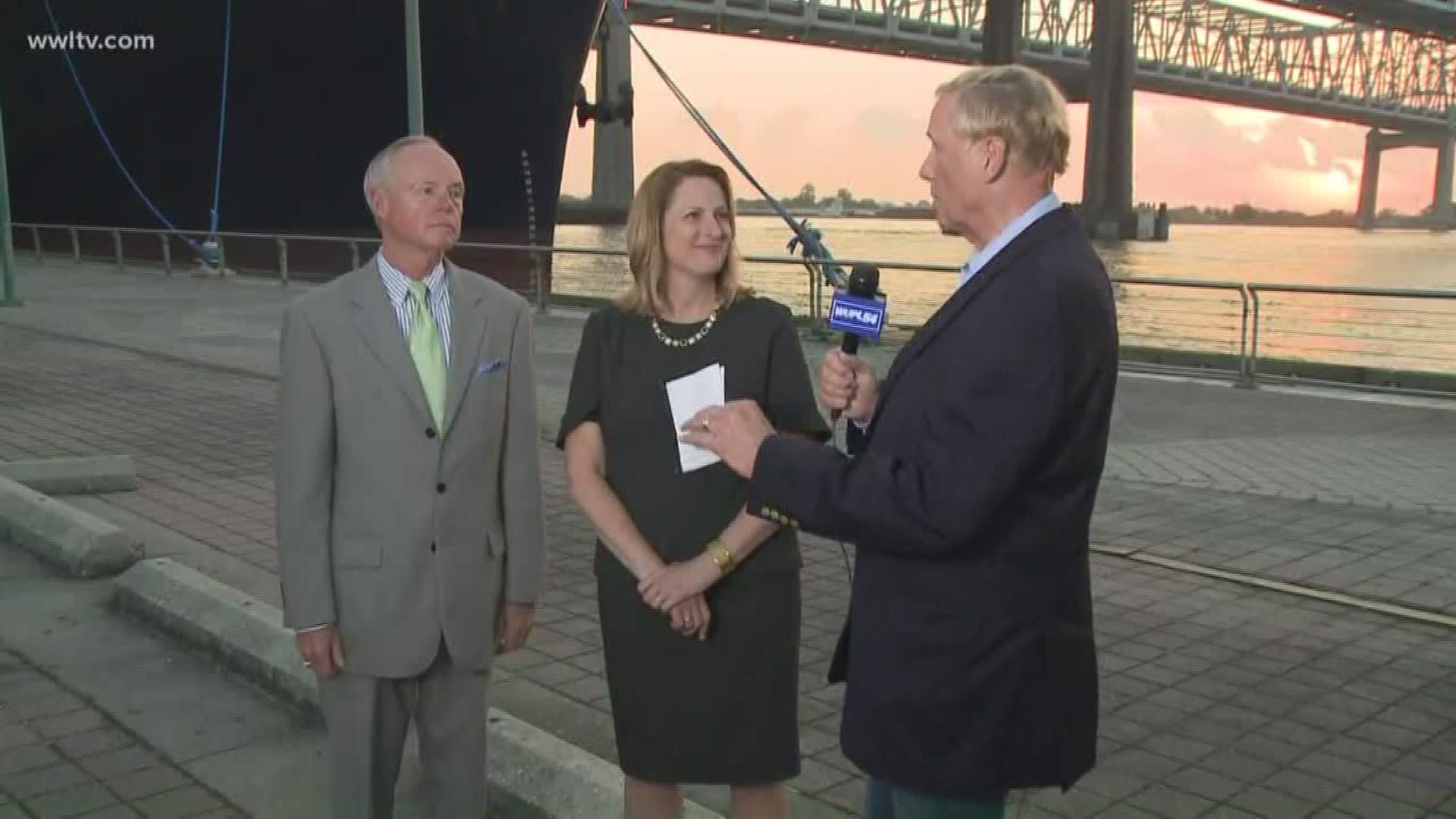 Eric Paulsen is live at the Port of New Orleans for National Maritime Day, discussing the importance of the port for the local economy with Port NOLA CEO Brandy Christian and Avondale Marine Commercial Director Jeff Keever to talk about the future of Avondale Shipyard and its role in port traffic.