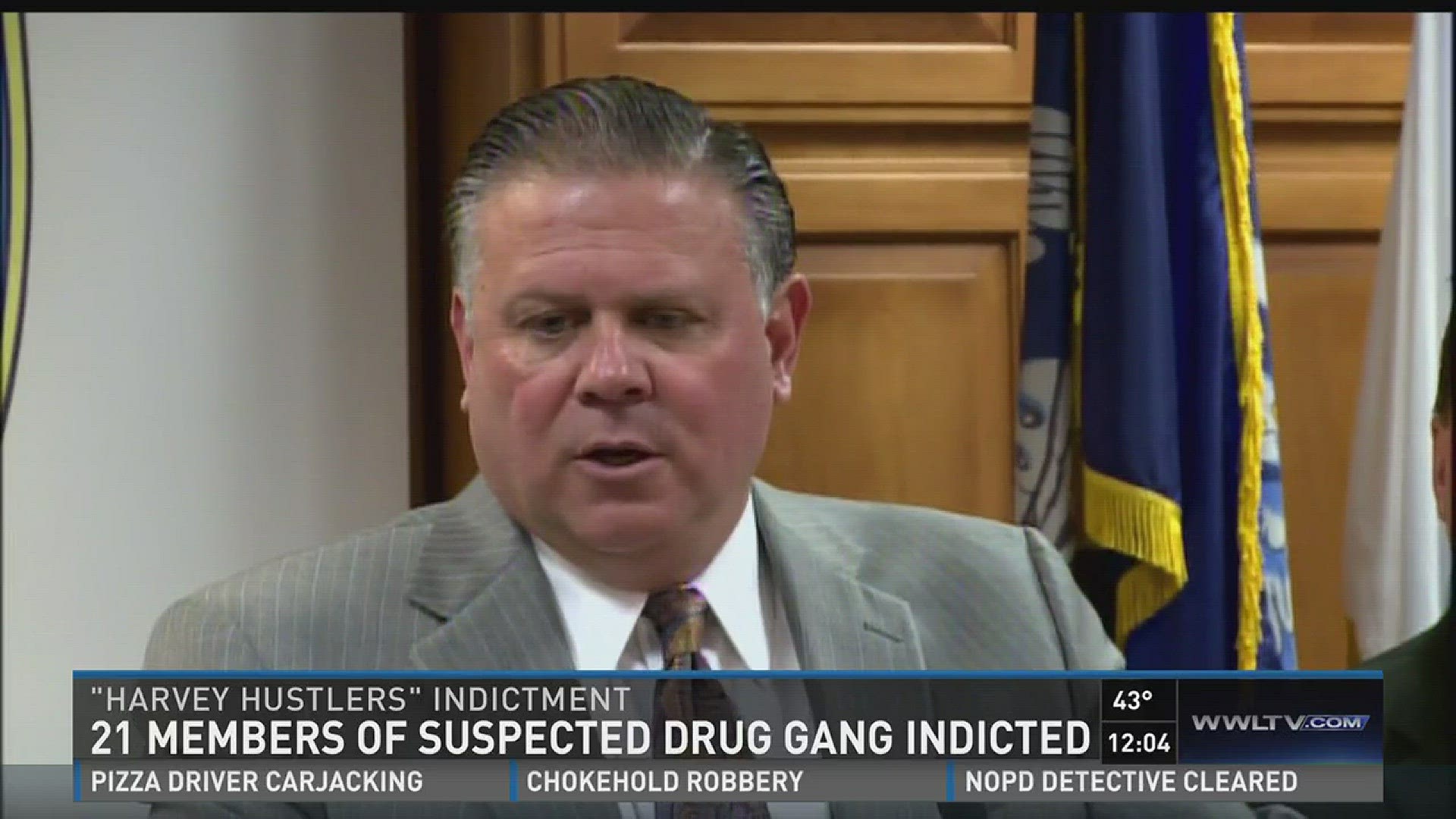 JP Sheriff Newell Normand announced the indictment of 21 members of a violent gang known as the Harvey Hustlers.