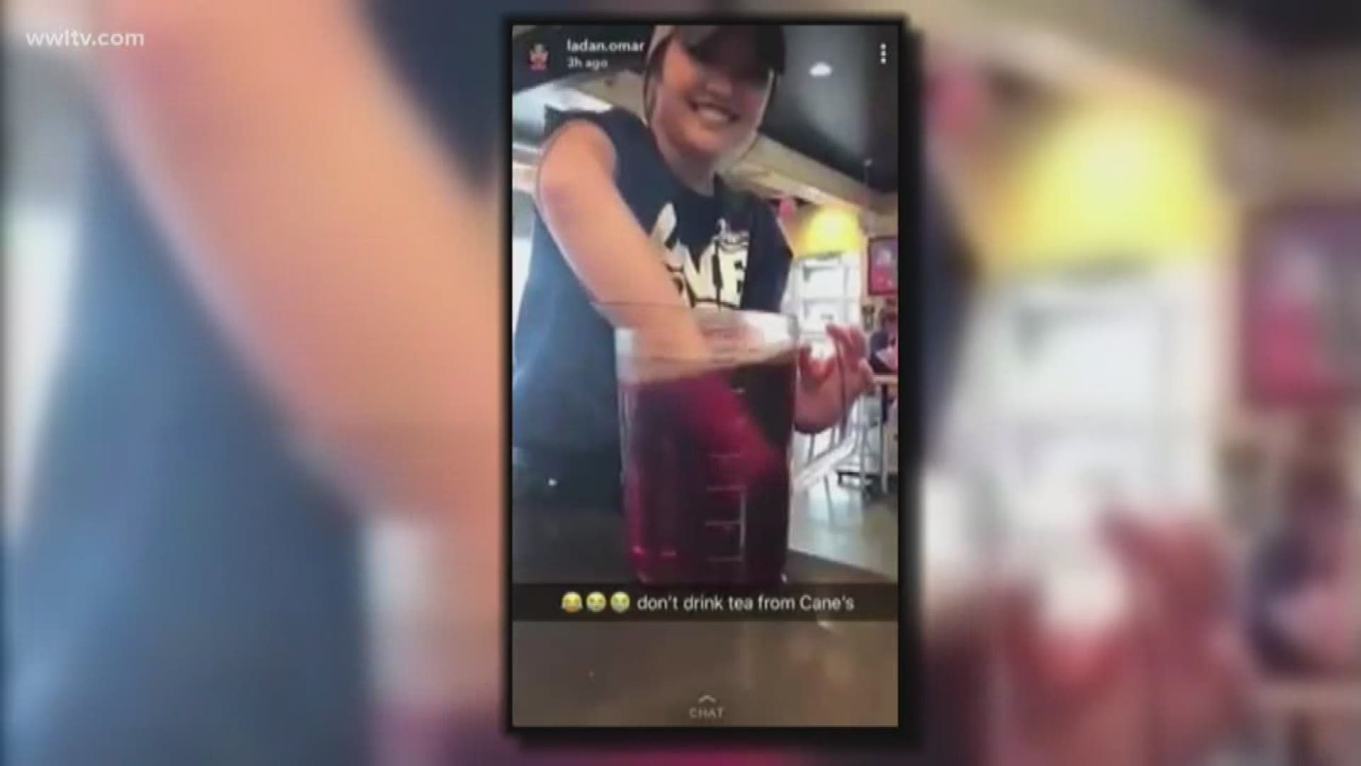 Raising Cane's employee fired after video shows her stirring tea with arm