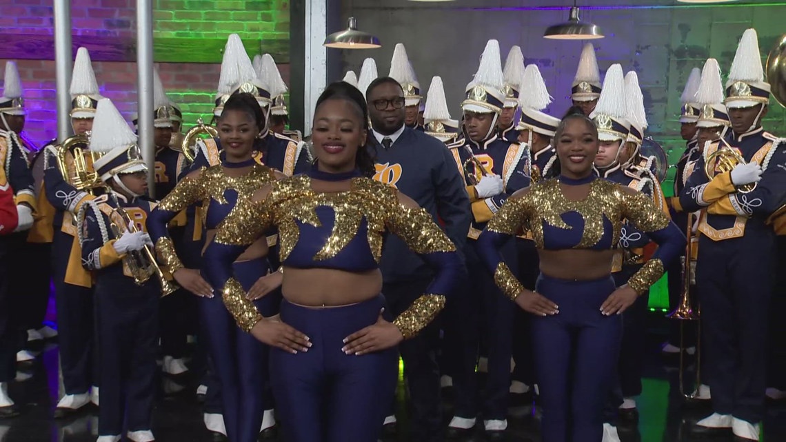 Sarah T. Reed High School Marching Band special performance on WWL ...