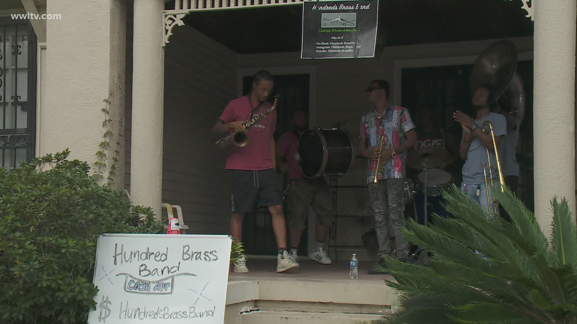 Hundreds Brass Band plays on, hosting porch concerts celebrating jazz