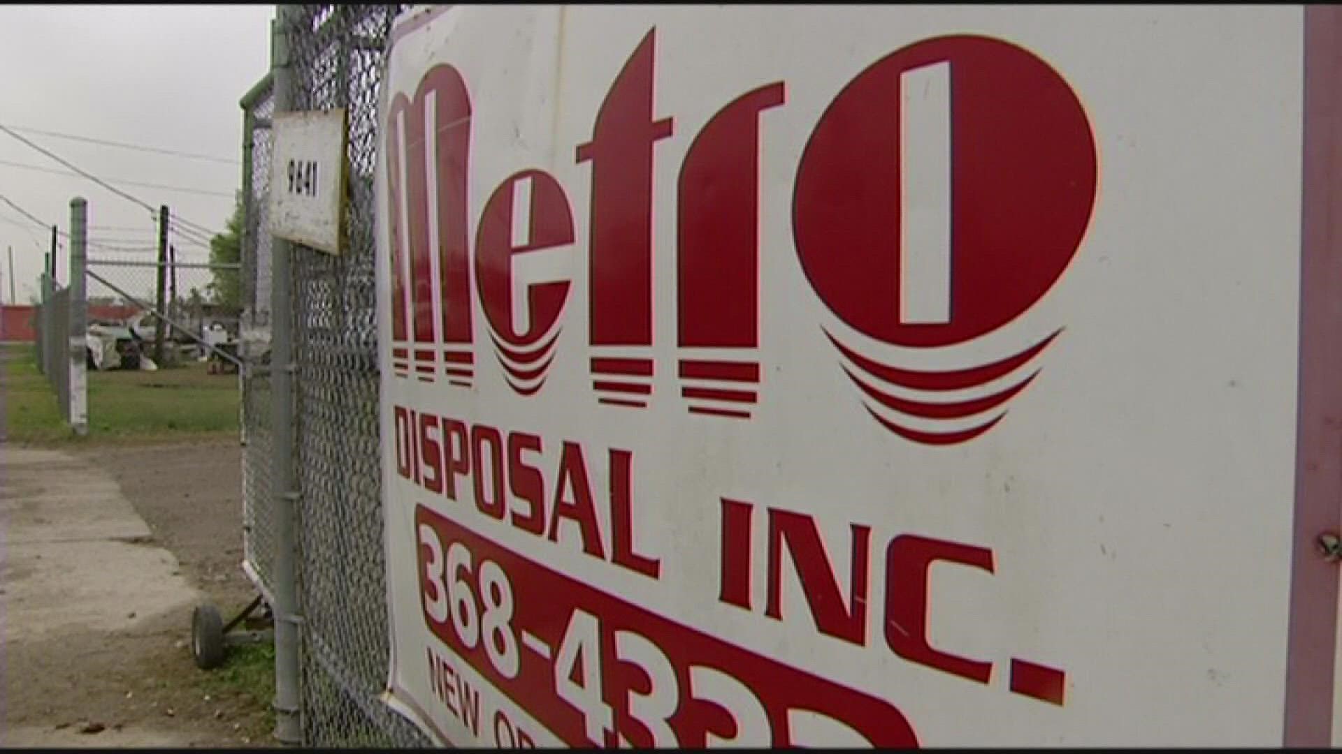 Neighbors saw their trash hauled away by two new trash collectors Monday morning.