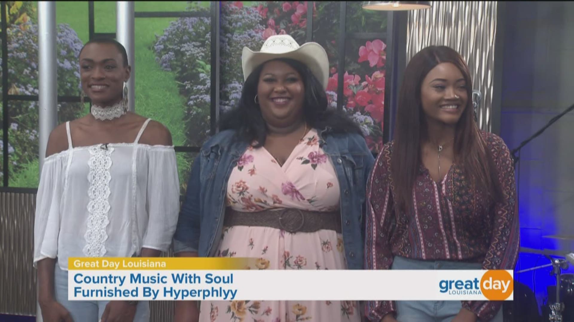 Our musical guests in-studio this morning are two sisters and a cousin from Poplarville, Mississippi. They're known as Hyperphlyy, a country band with plenty of soul.