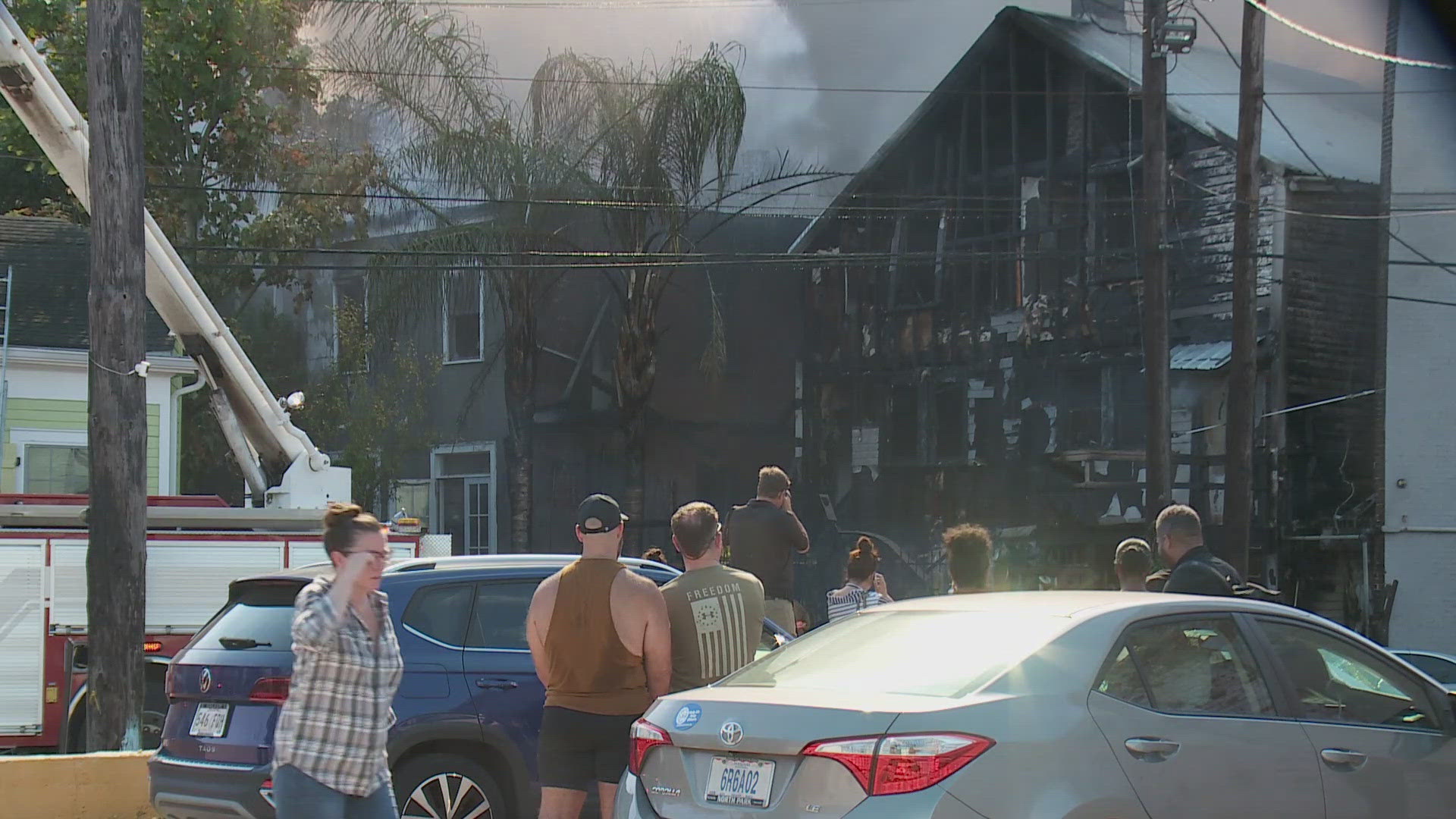 American Red Cross was on the scene to assist those who were displaced.