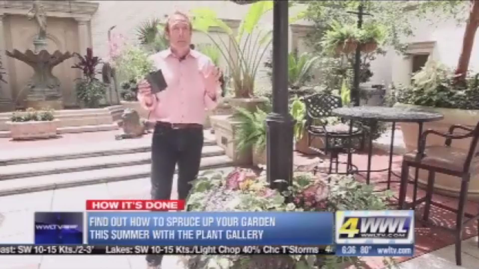 Kenny Rabalais, owner of The Plant Gallery, helps decorate your patio, balcony