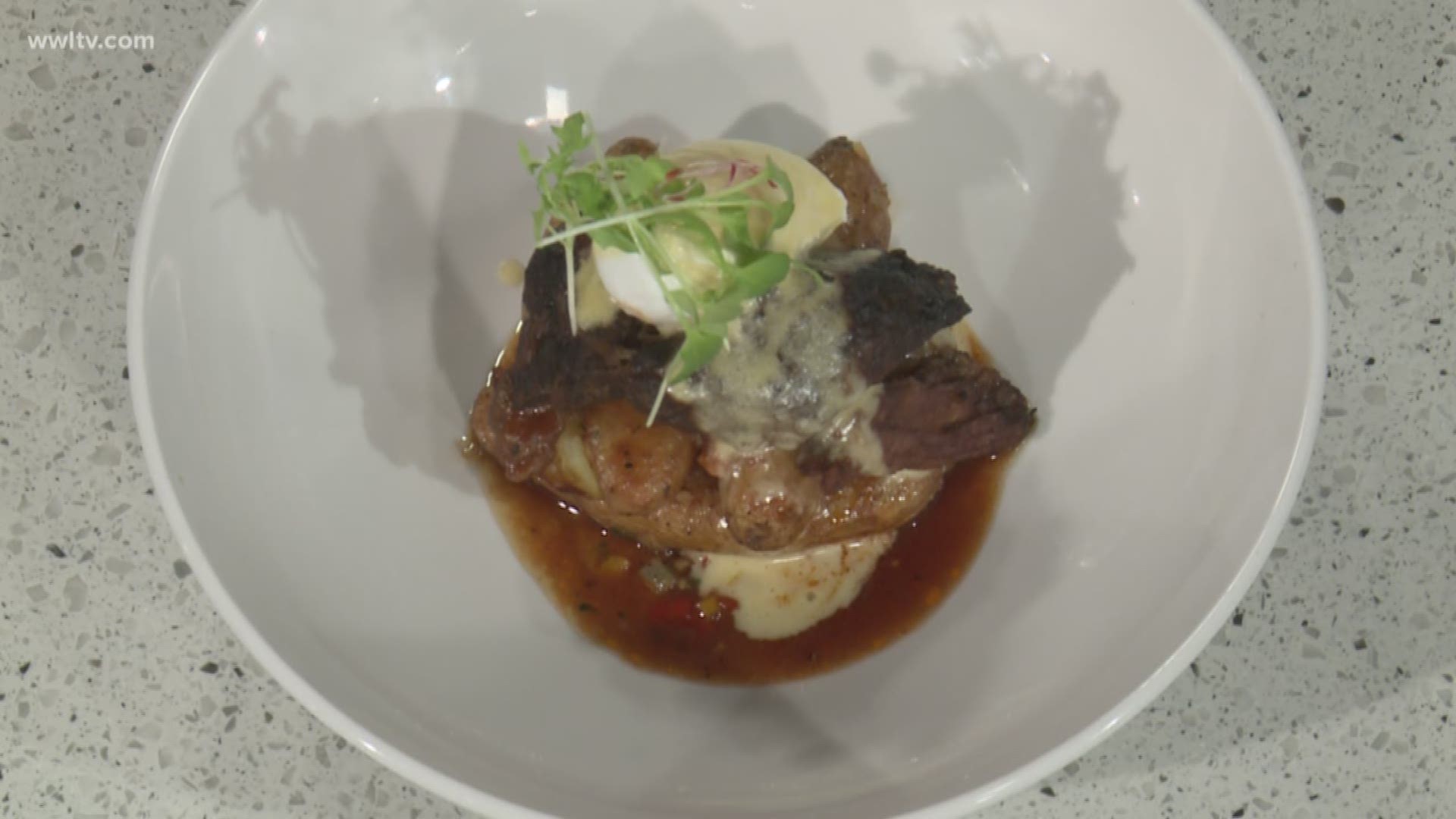 Los Angeles Chef Marlon Alexander is in the kitchen giving a preview of his New Orleans restaurant menu "Cru."