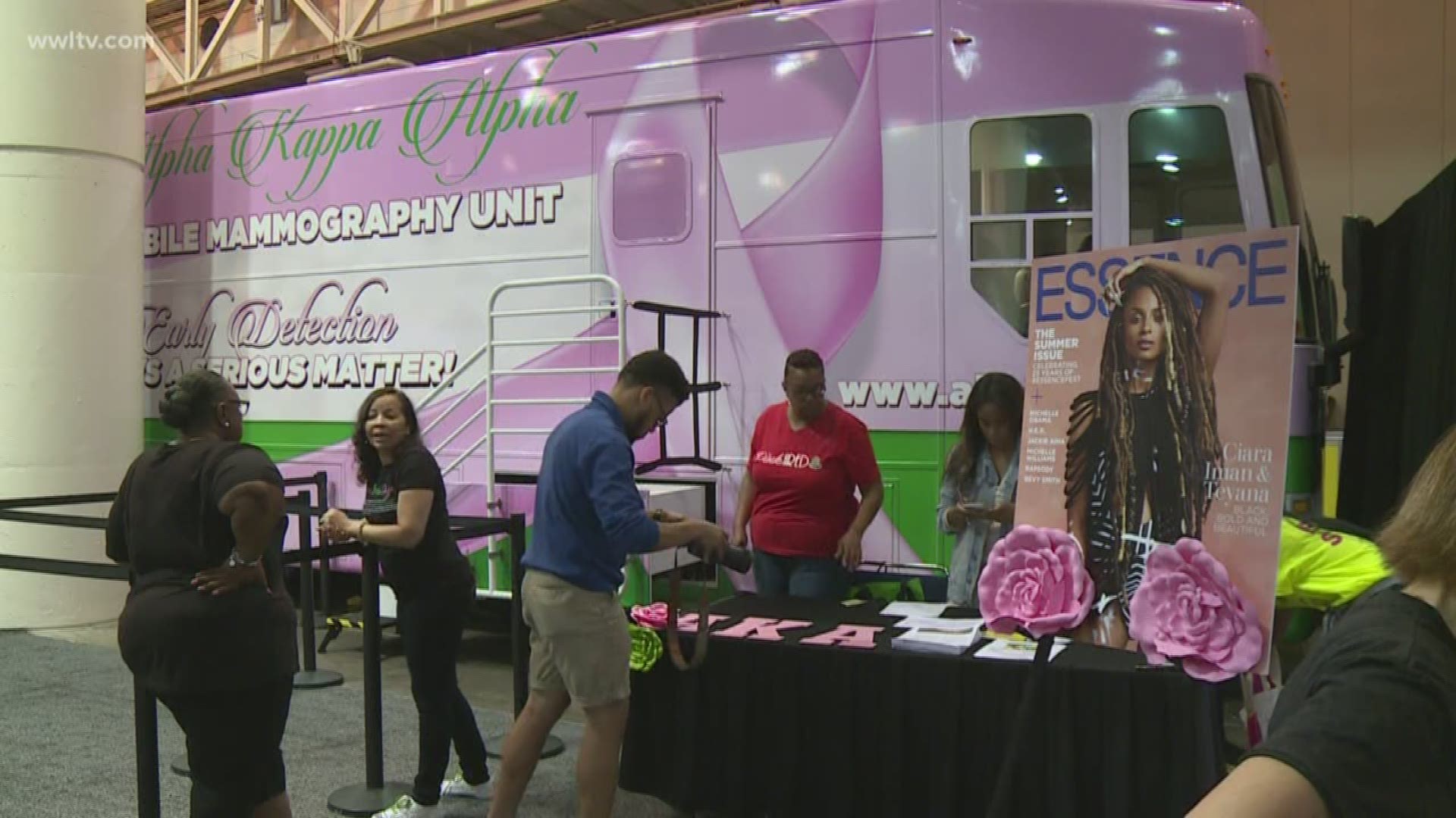 "So, we're really excited to be here at Essence. The 25th anniversary of Essence, not only celebrating their accomplishments but also making sure  that we promote Breast Cancer awareness," said Katina Semien with the organization.