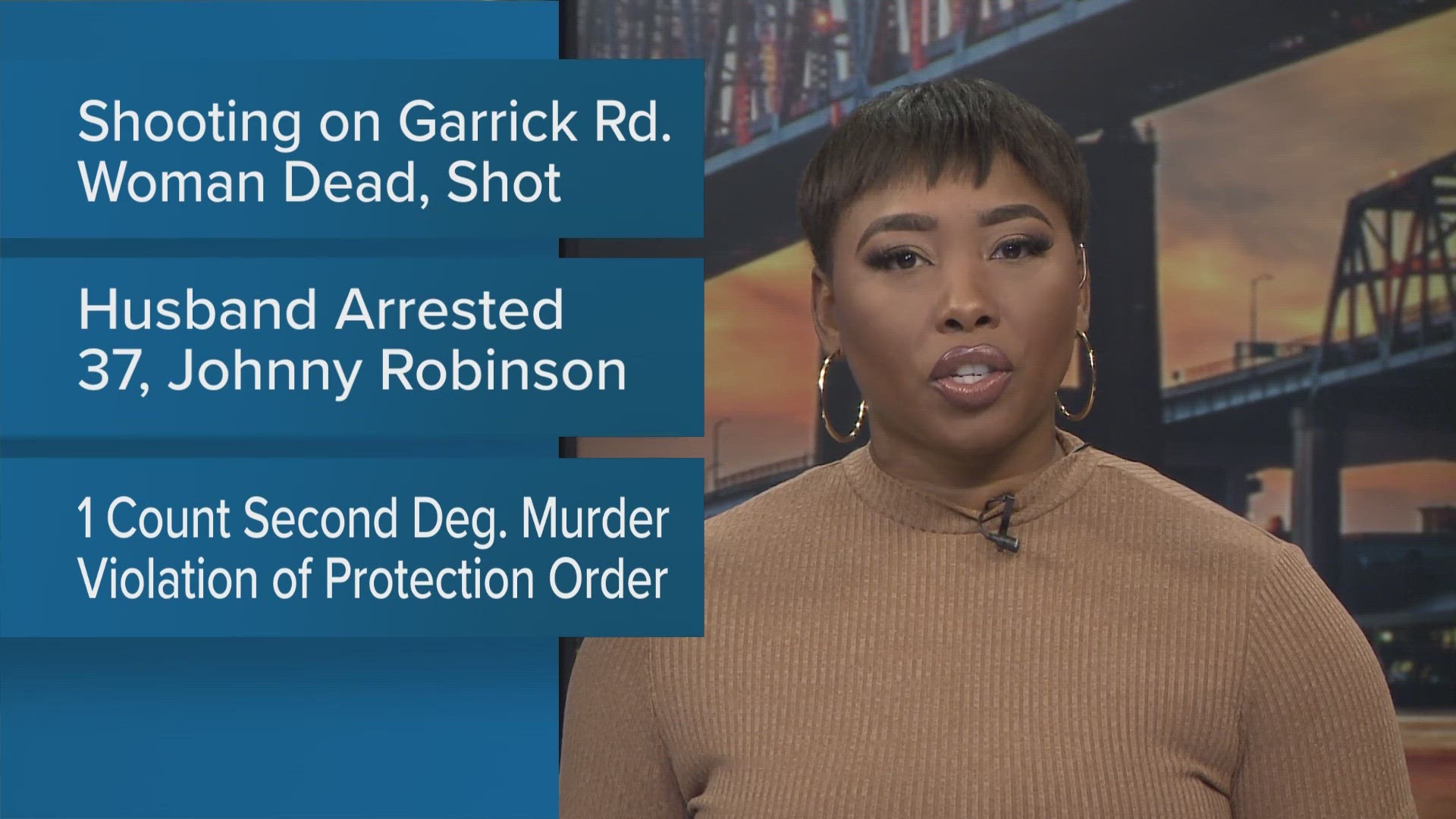 The Tangipahoa Parish Sheriff's Office arrested 37-year-old Johnny Robinson of Amite for allegedly shooting his wife to death in Roseland, La., on Tuesday morning.