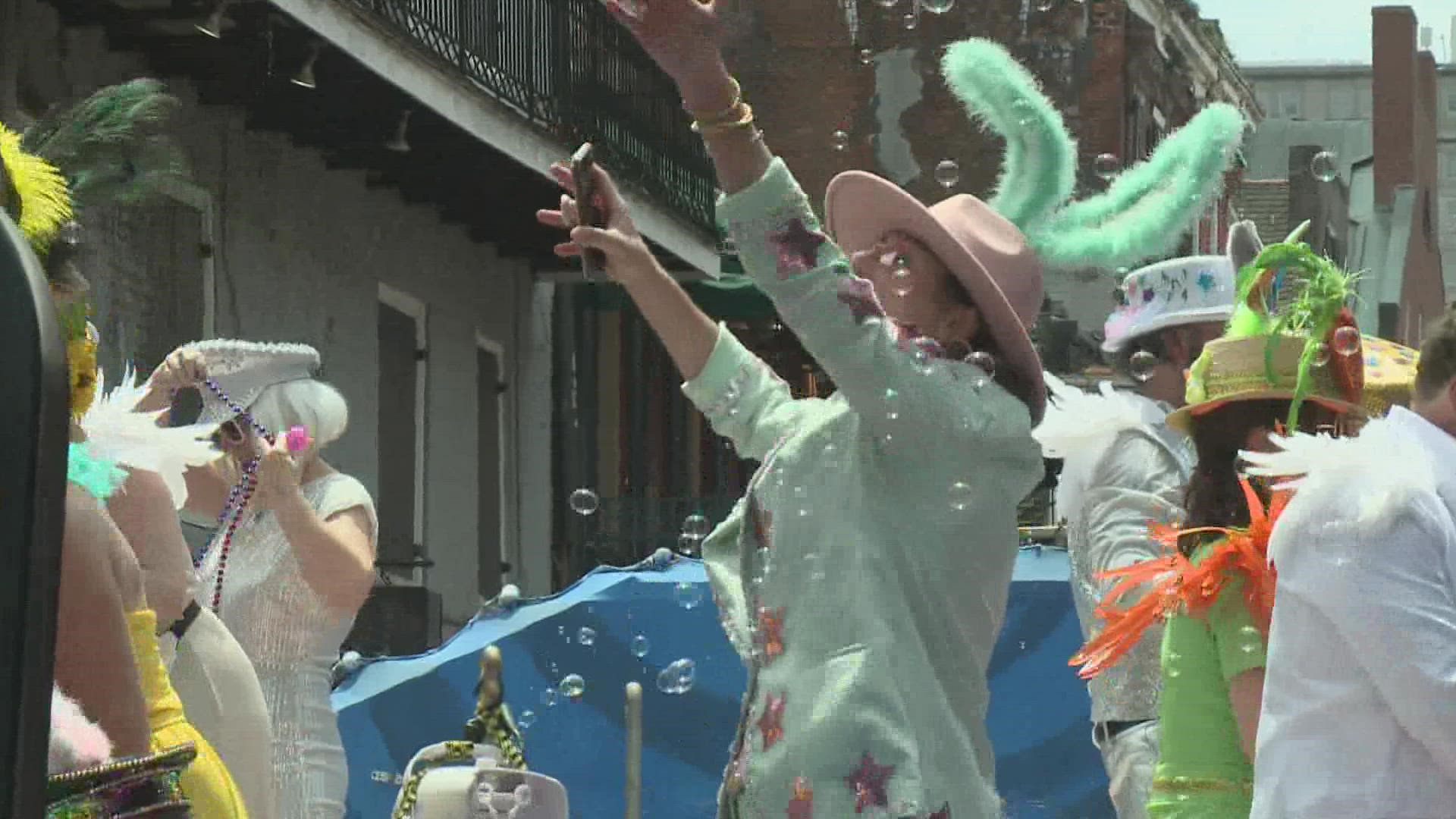 Chris Owens passed away about two weeks ago but her annual Easter parade went on as planned to the delight of many.