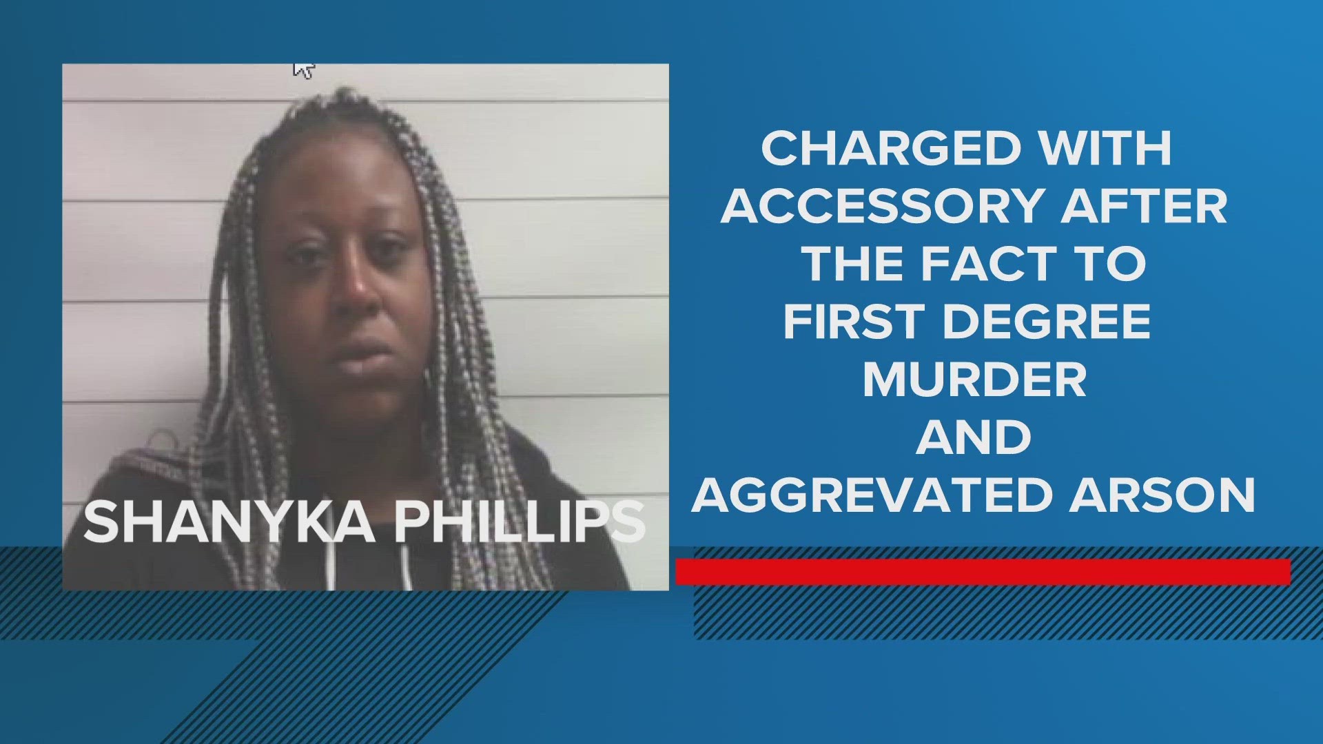 Phillips has been charged with accessory to first-degree murder and aggravated arson for her alleged role in the deadly fire on the 4900 block of America Street.