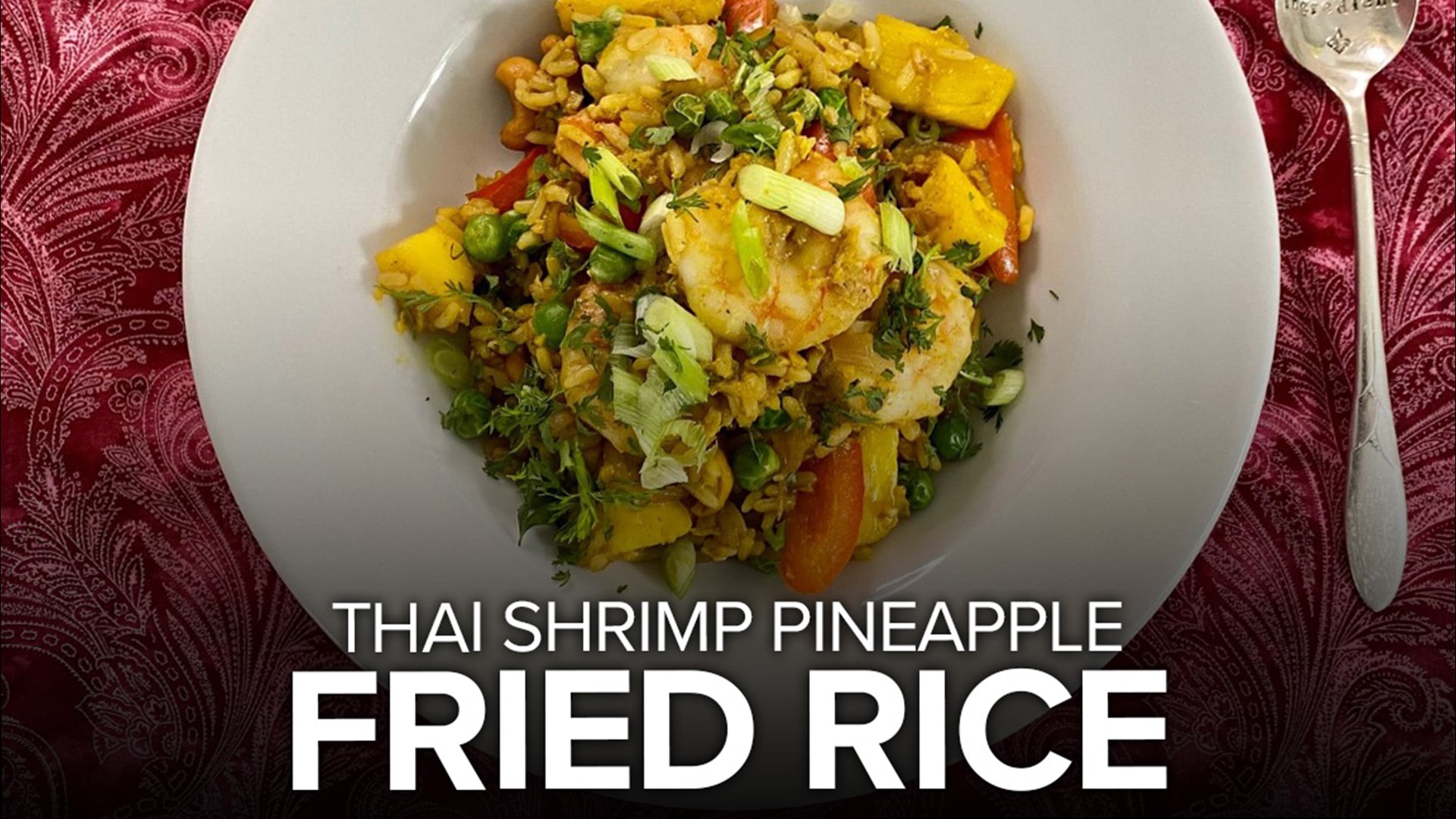 One of my favorite combos is sweet and savory! So I'm sharing my recipe for a sweet and savory Thai fried rice with pineapple and shrimp.