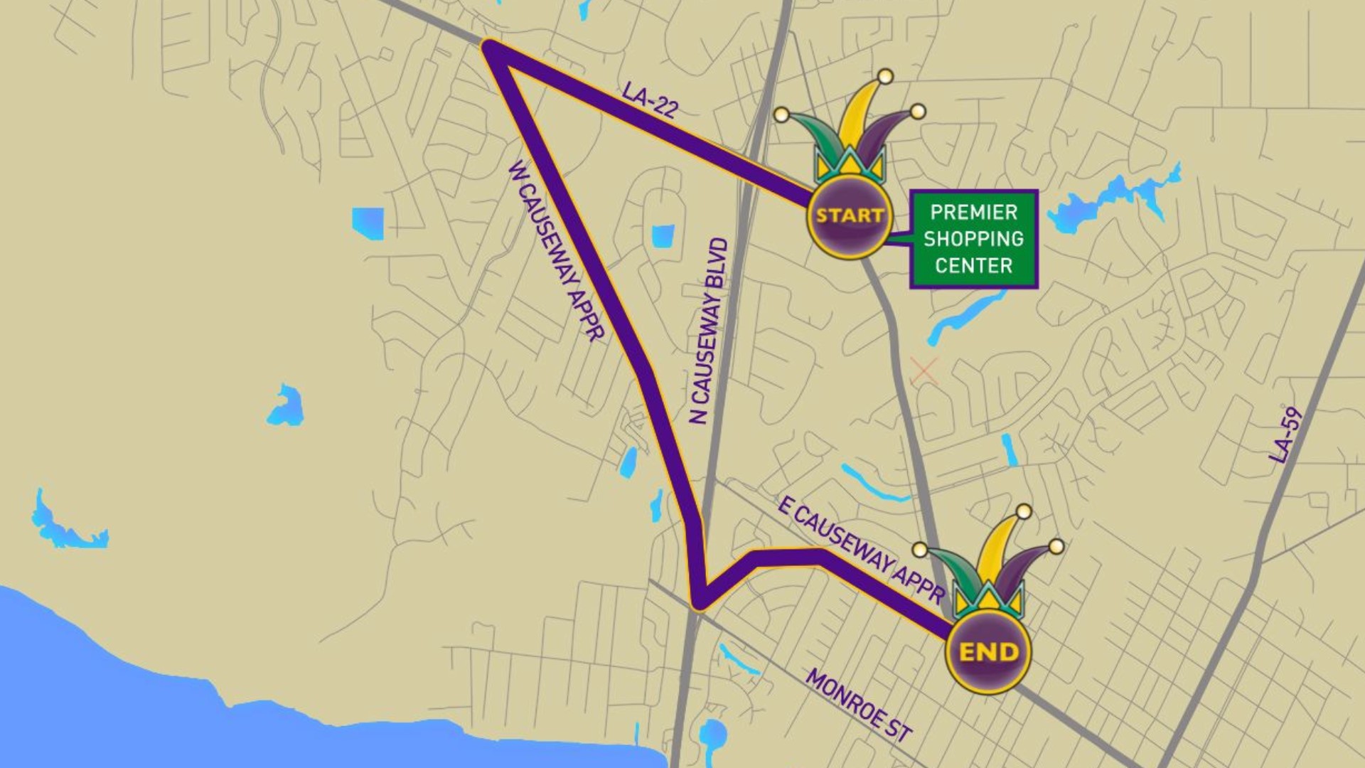 Krewe of Eve 2020 parade route