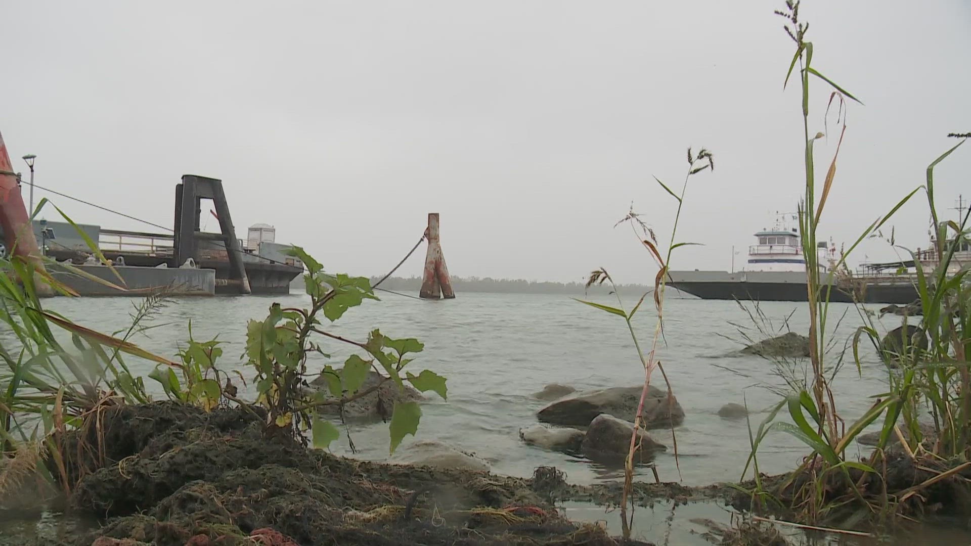 The Corps says the underwater sill that was raised to slow the flow of the saltwater along with increased flows of water from the Red River has impacted the timing.