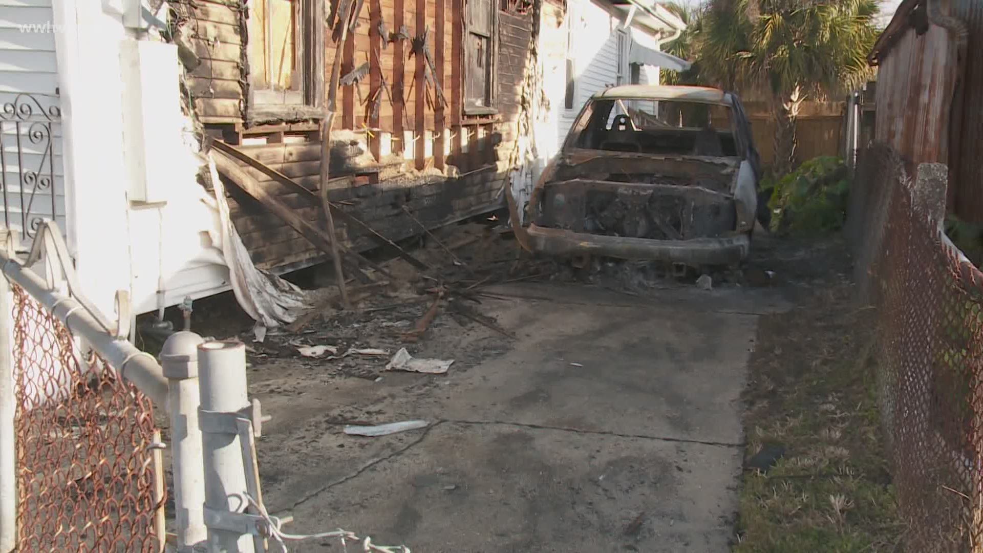 Fire works are the reason Laverne Pinkney lost her home Thursday after the illegal fireworks set a truck in her driveway on fire and spread to her home.