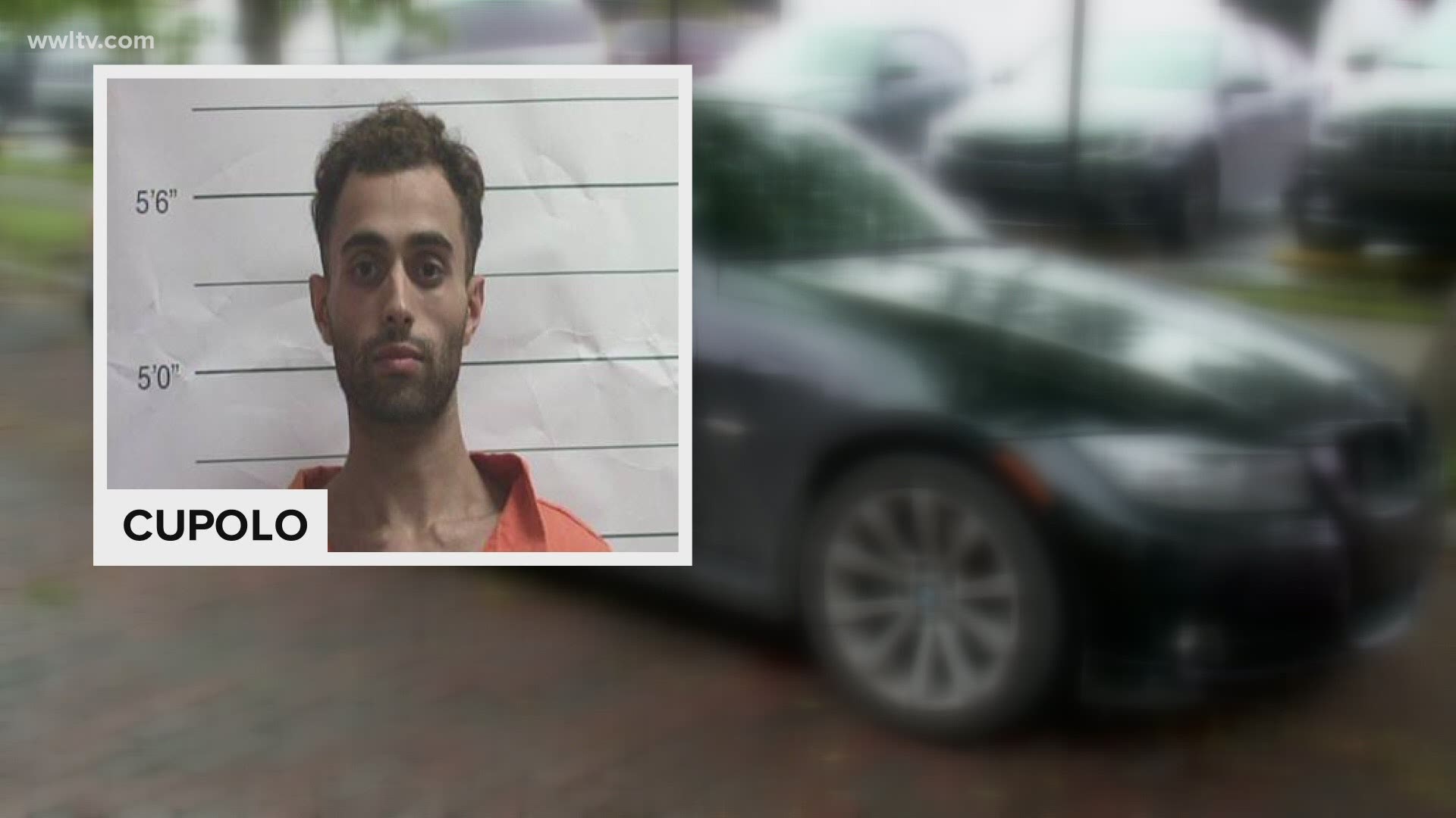 A man who has been accused of using a bat to smash vehicles in the French Quarter and Marigny has been arrested.