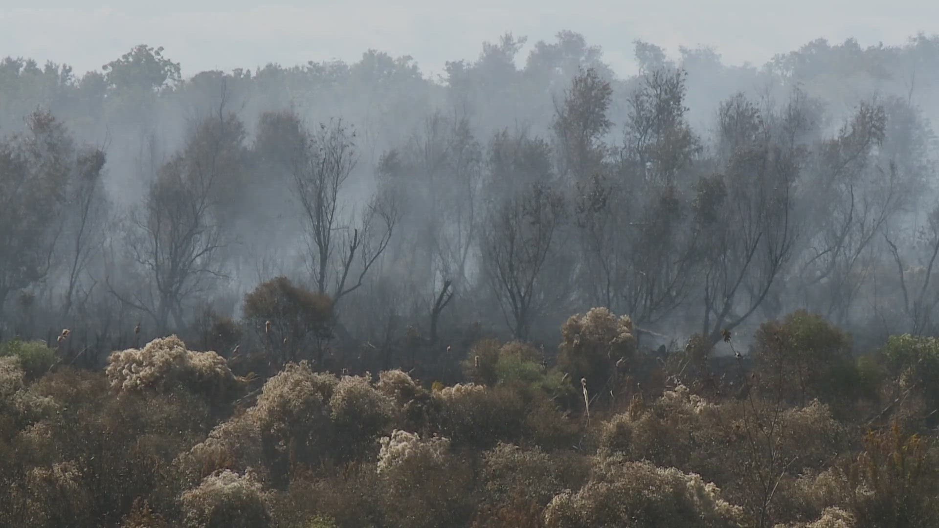 Firefighters are working around the clock to extinguish a smoky marsh fire in Jean Lafitte in lower Jefferson Parish.