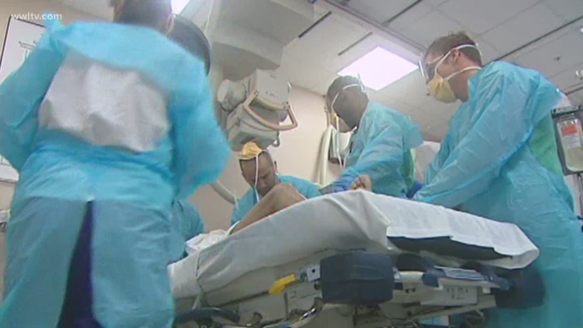 The team that tended to hundreds of gunshot wound patients in Las Vegas is training doctors in New Orleans.