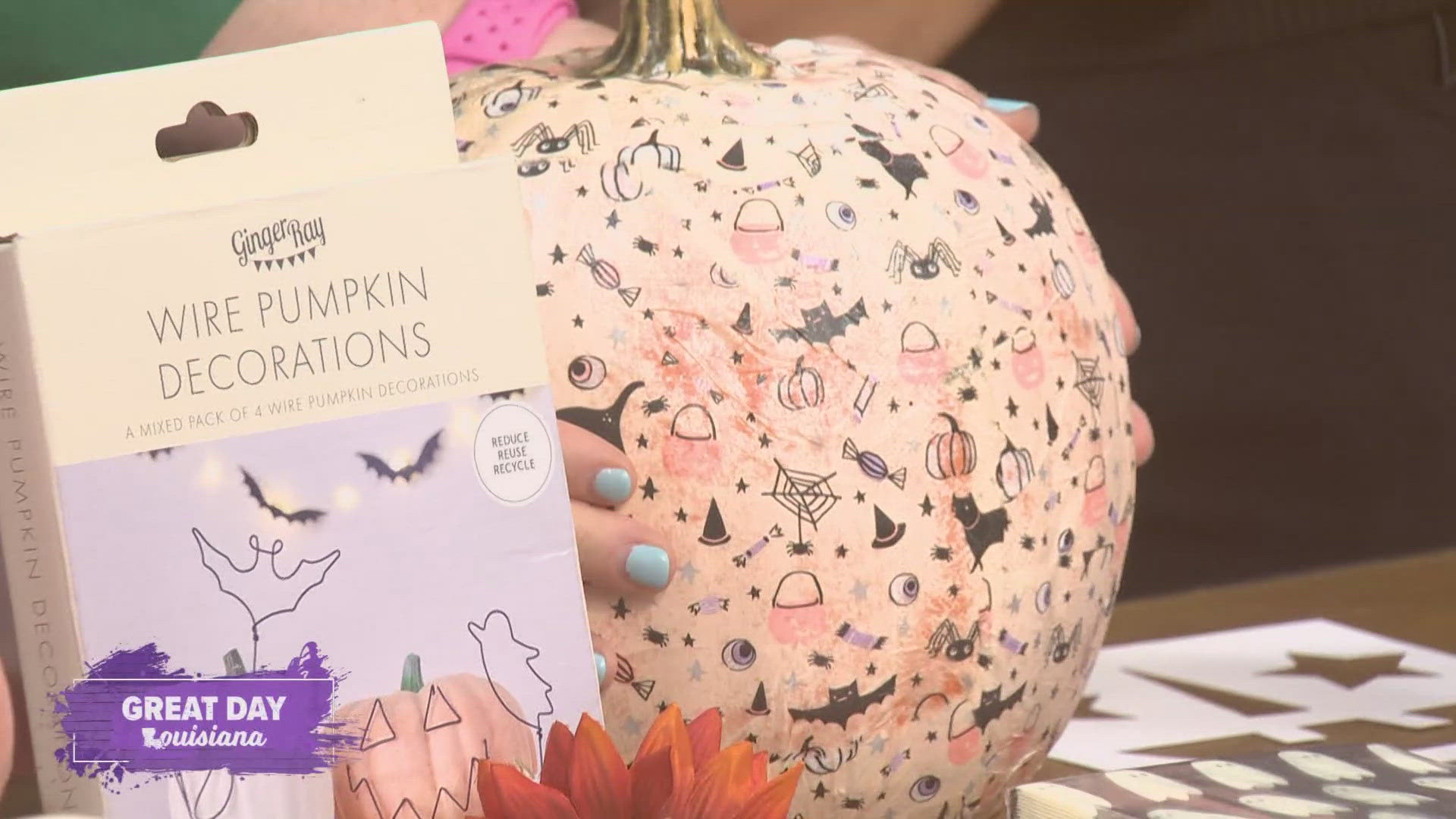 The owner of The Graceful Host Shop shares some unique ways to decorate your pumpkins without having to carve them.