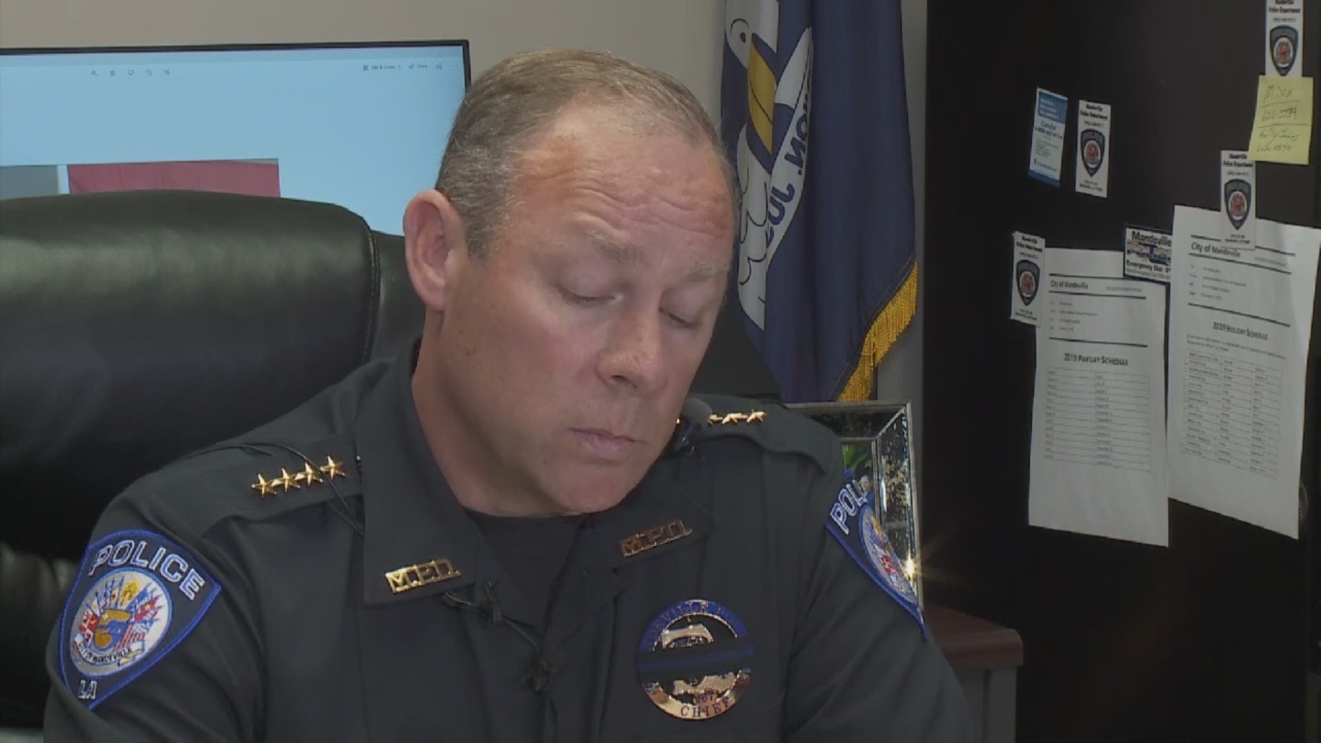 Mandeville Police Chief Gerald Sticker talked about the impact of the death of Captain Liberto on the force and how it will impact them.