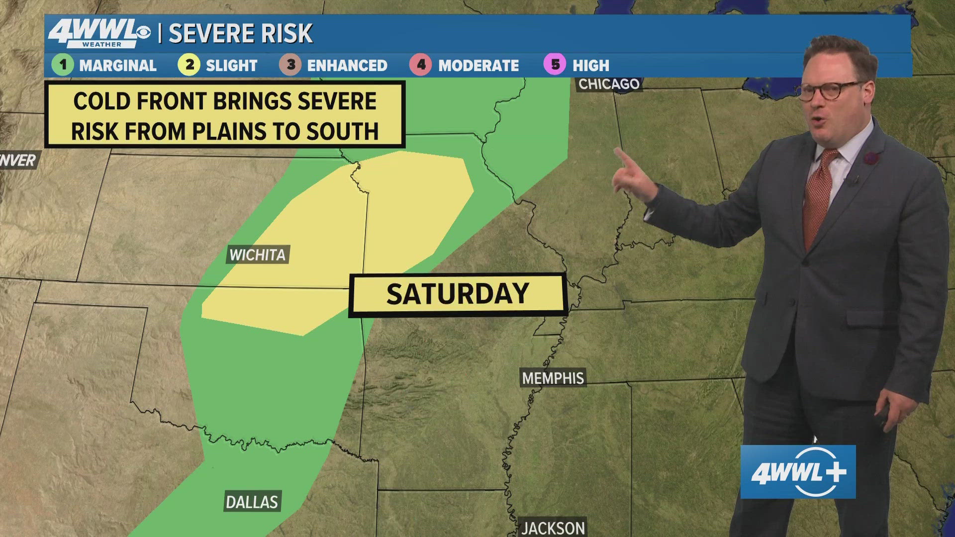 New Orleans Weather Impact Alert: Showers late Friday, Heavy rain on ...