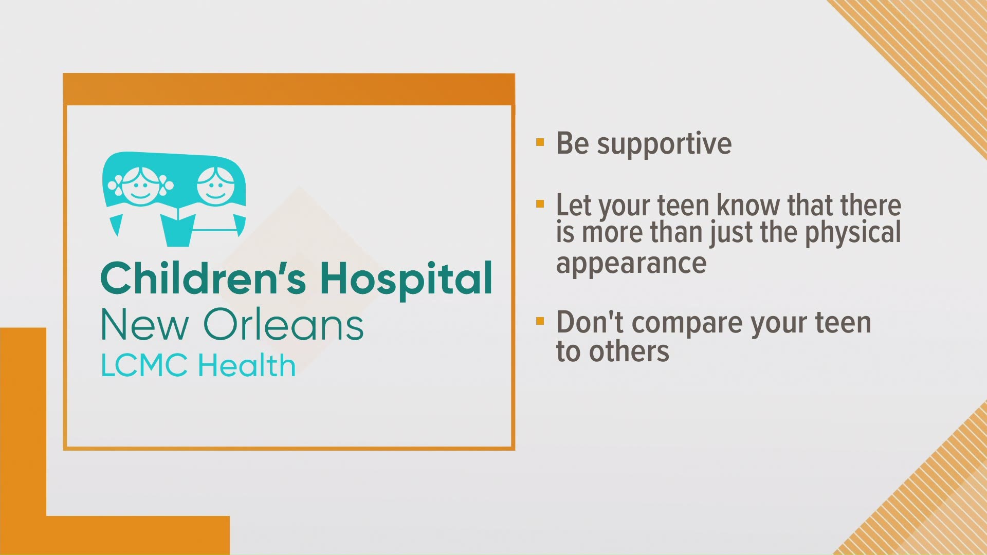 The Parenting Center gives advice to help parents best support their child as they develop their own identity.