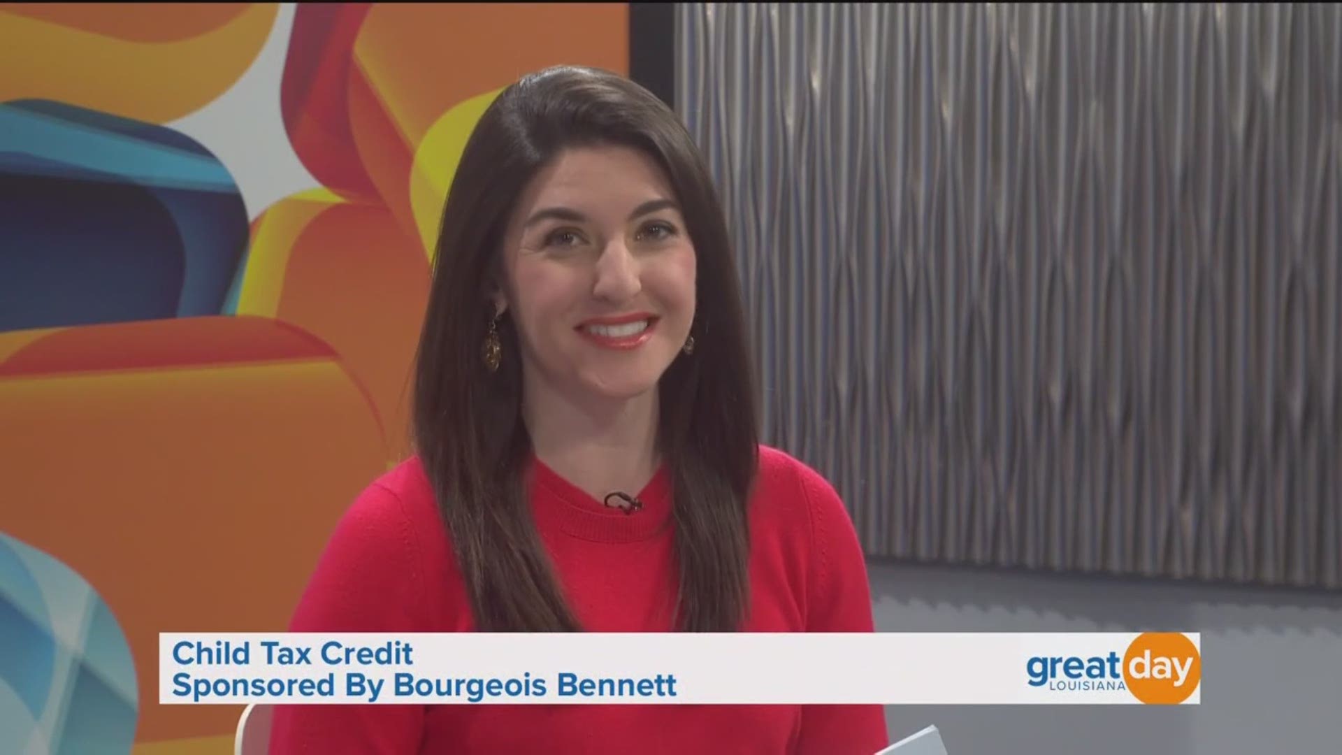 Bourgeois Bennett is back to talk about the child tax credit for 2018.