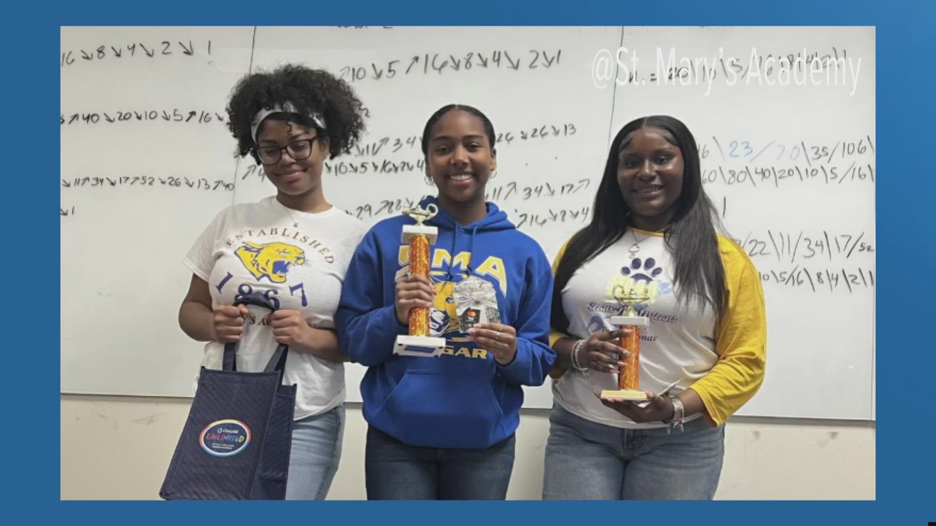 Eleventh graders, Tatum Williams, Cre'shaun Jones, and Kacie Person, secured the top three spots of the Upper Classmen competition. 