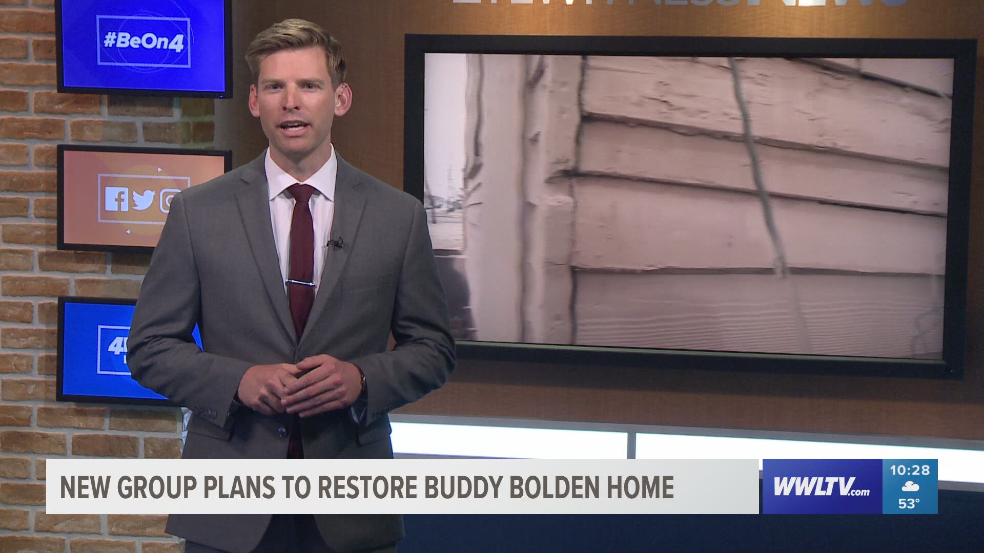 Buddy Bolden’s home has been crumbling for years, but a big name is stepping in to try to help save the dilapidated shotgun double