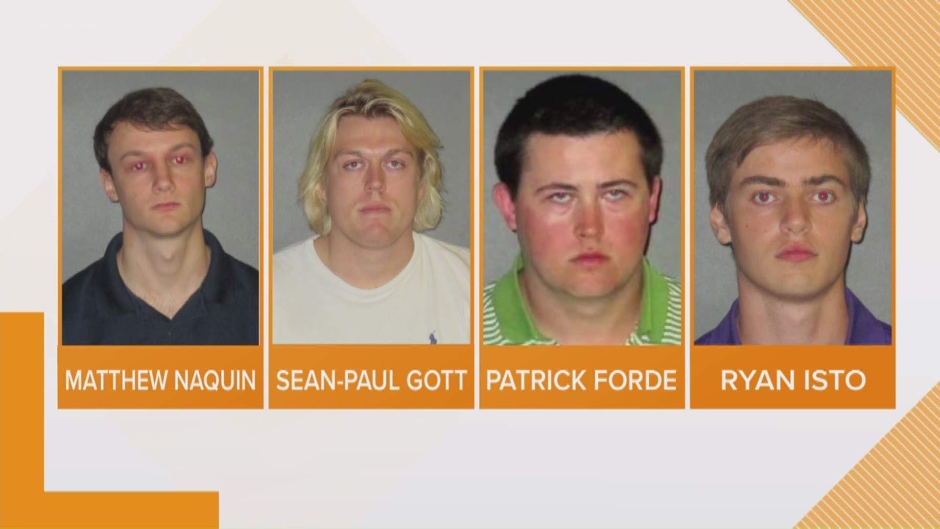 Four men charged in hazing death of LSU student plead not guilty