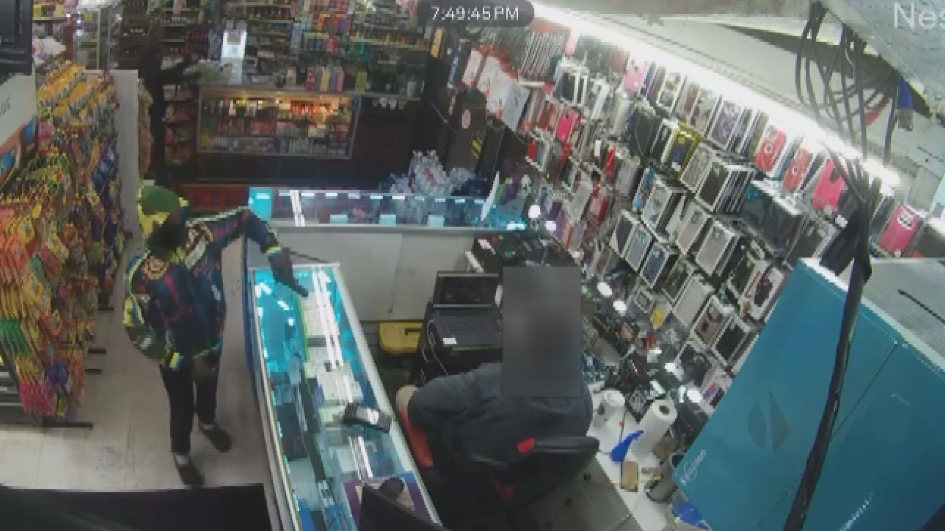 Warning: Shocking video of an exchange of gunfire between a store clerk and an armed robbery suspect. According to NOPD, one of the suspects, a juvenile, was killed.