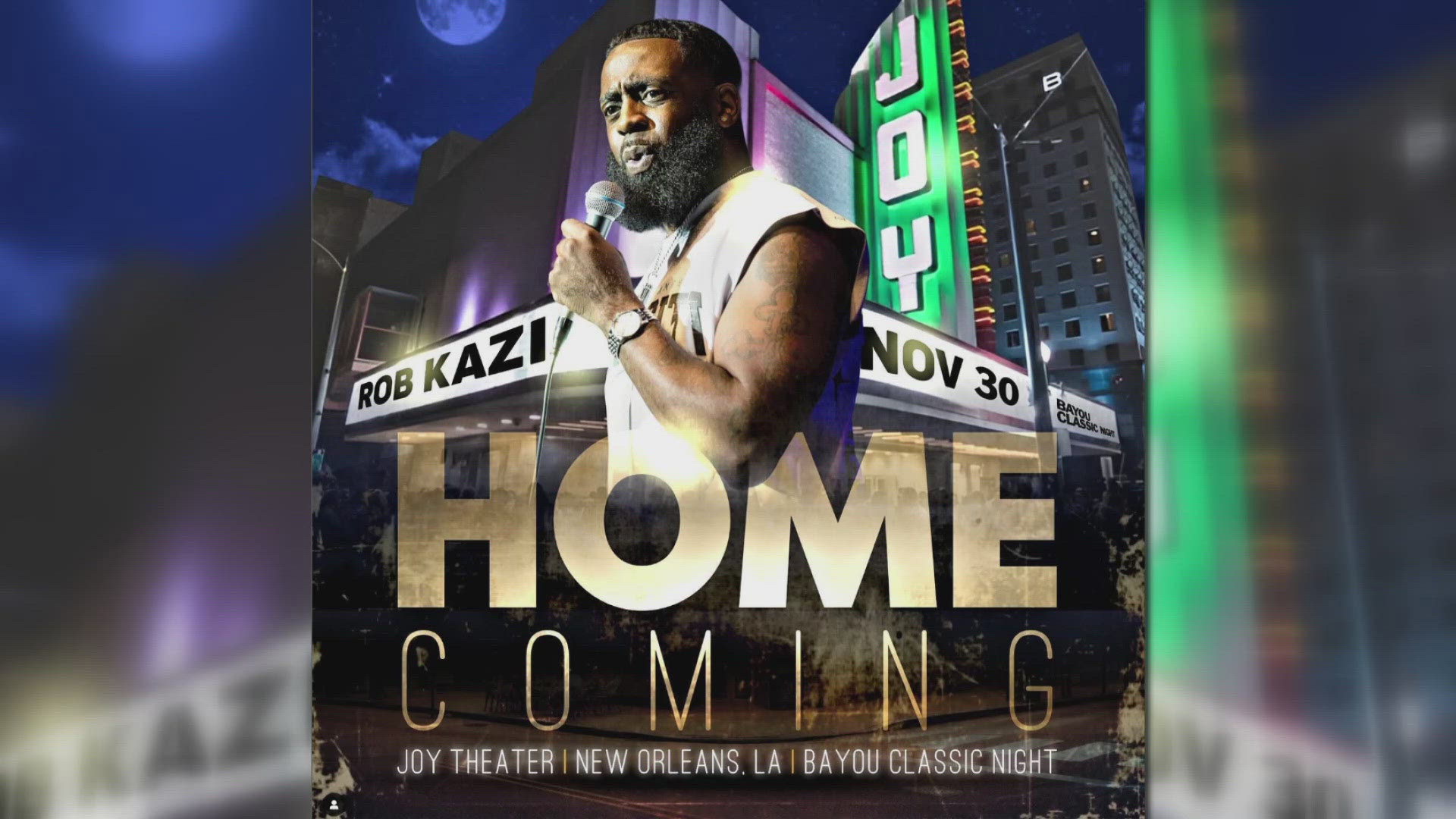 Rising comedy star Rob Kazi is set to record his highly anticipated comedy special "Homecoming" at the historic Joy Theater.