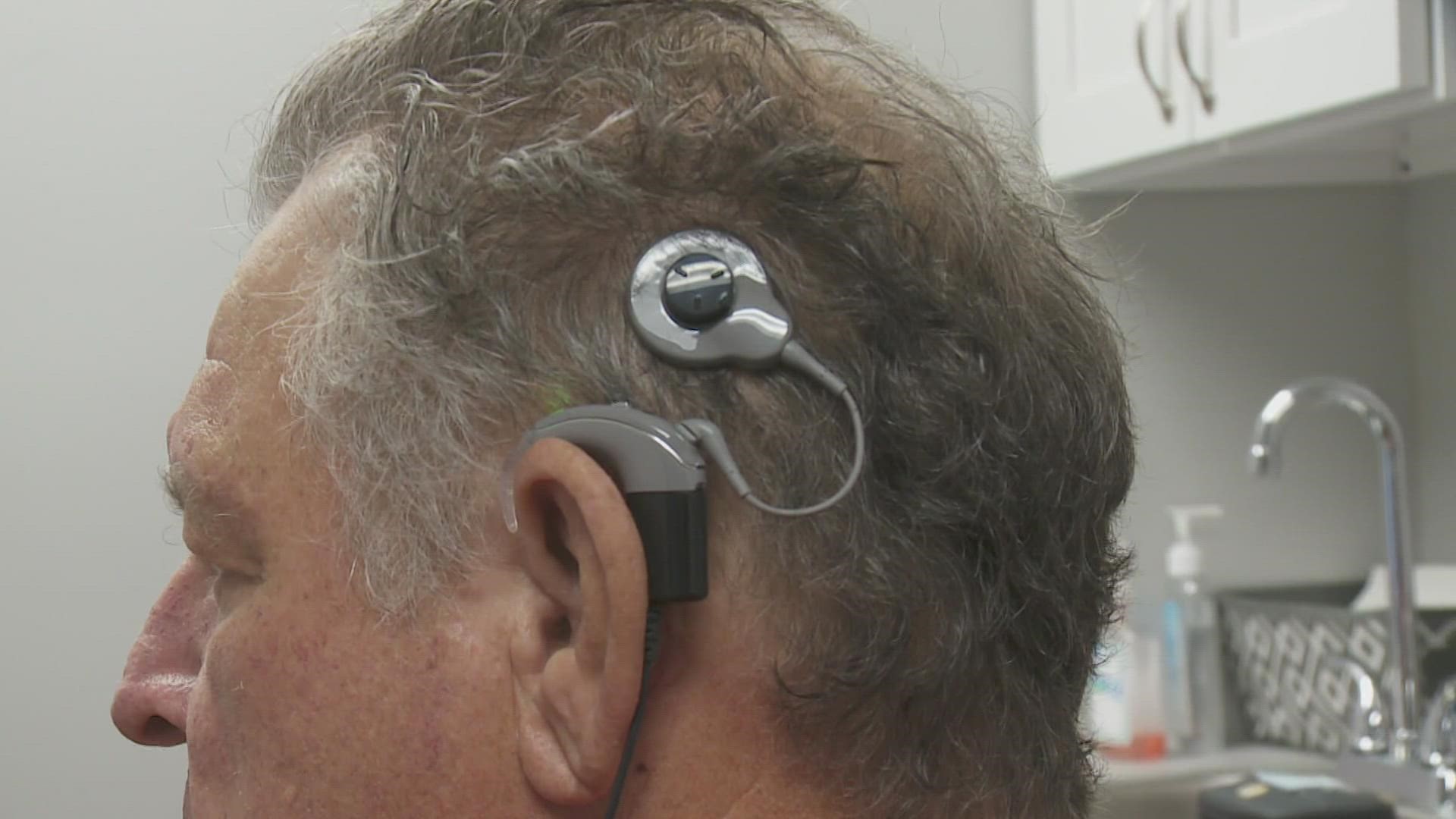 A 63-year-old former Ole Miss Football player got the gift of sound after a condition stole hearing in his left ear a year ago.