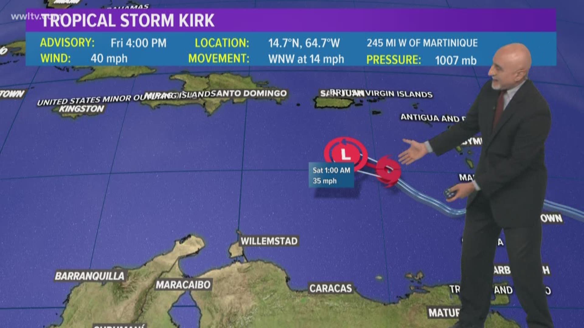 Chief Meteorologist Carl Arredonodo and the 5pm Friday Tropical Update