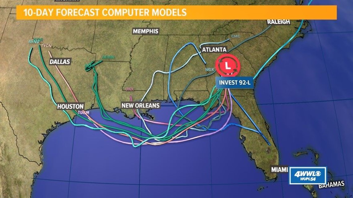 Tracking the Tropics Invest 92L spaghetti models, stats and more