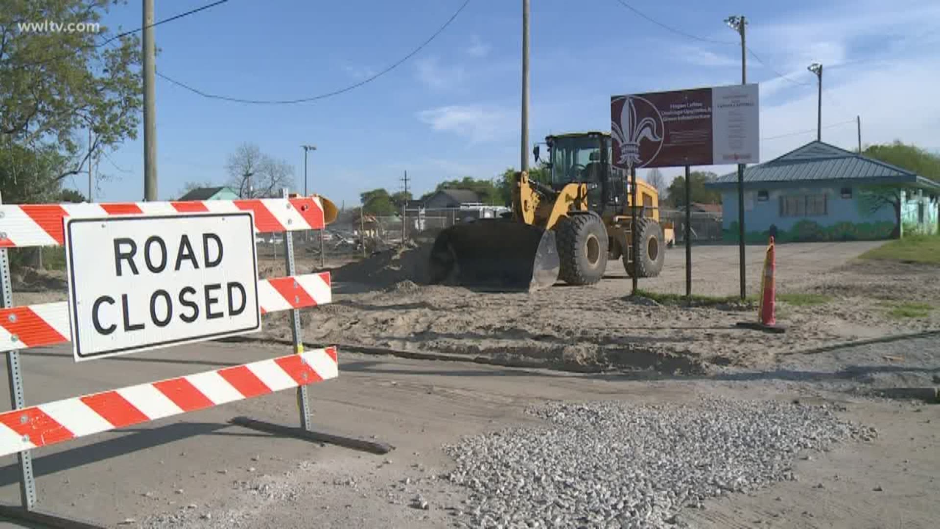 City staff said they're putting in storage tanks underneath Easton Park in Mid-City.