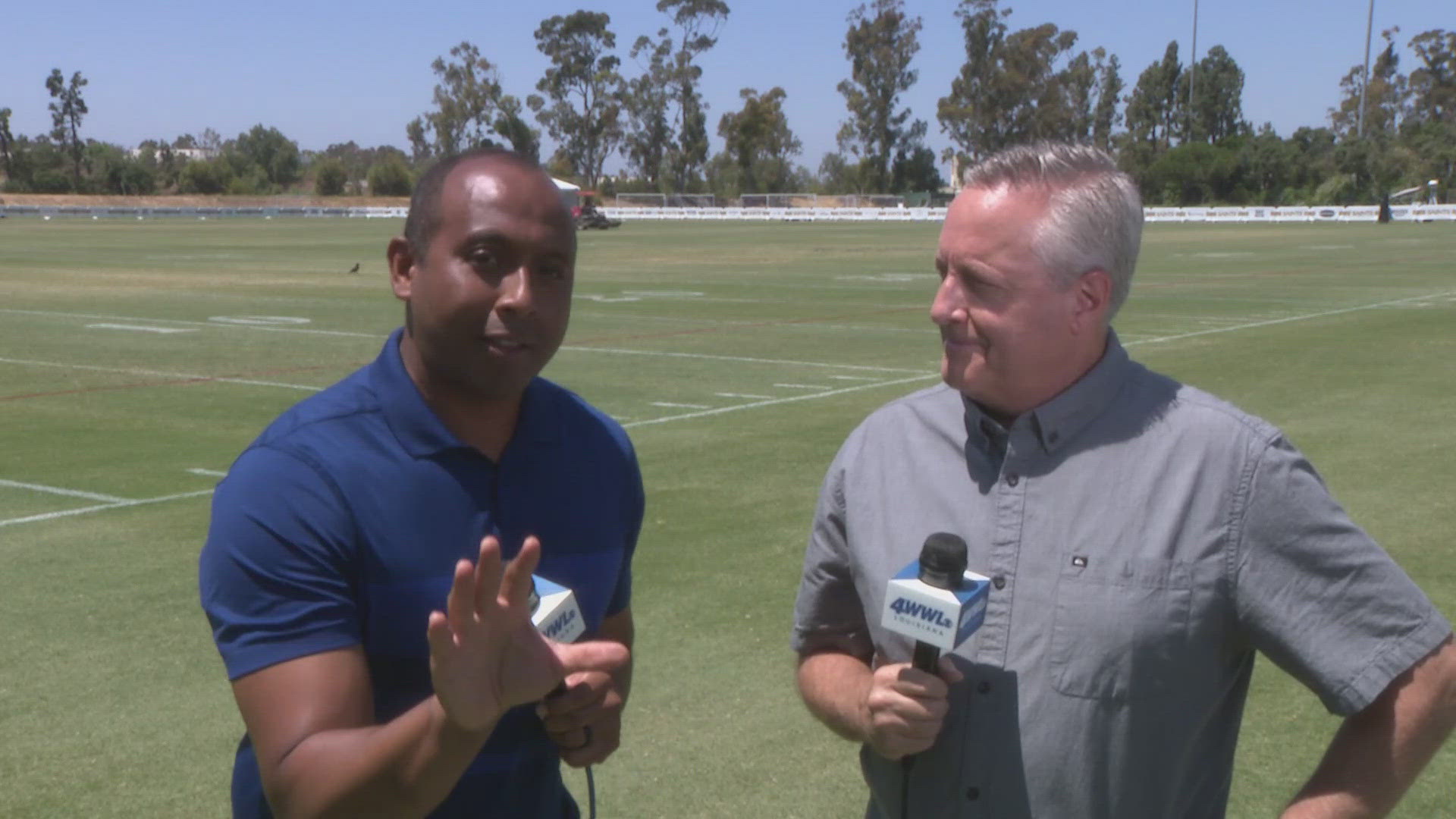 Sports Director Doug Mouton and Ricardo LeCompte recap Day 9 of Saints training camp at UC Irvine in California.