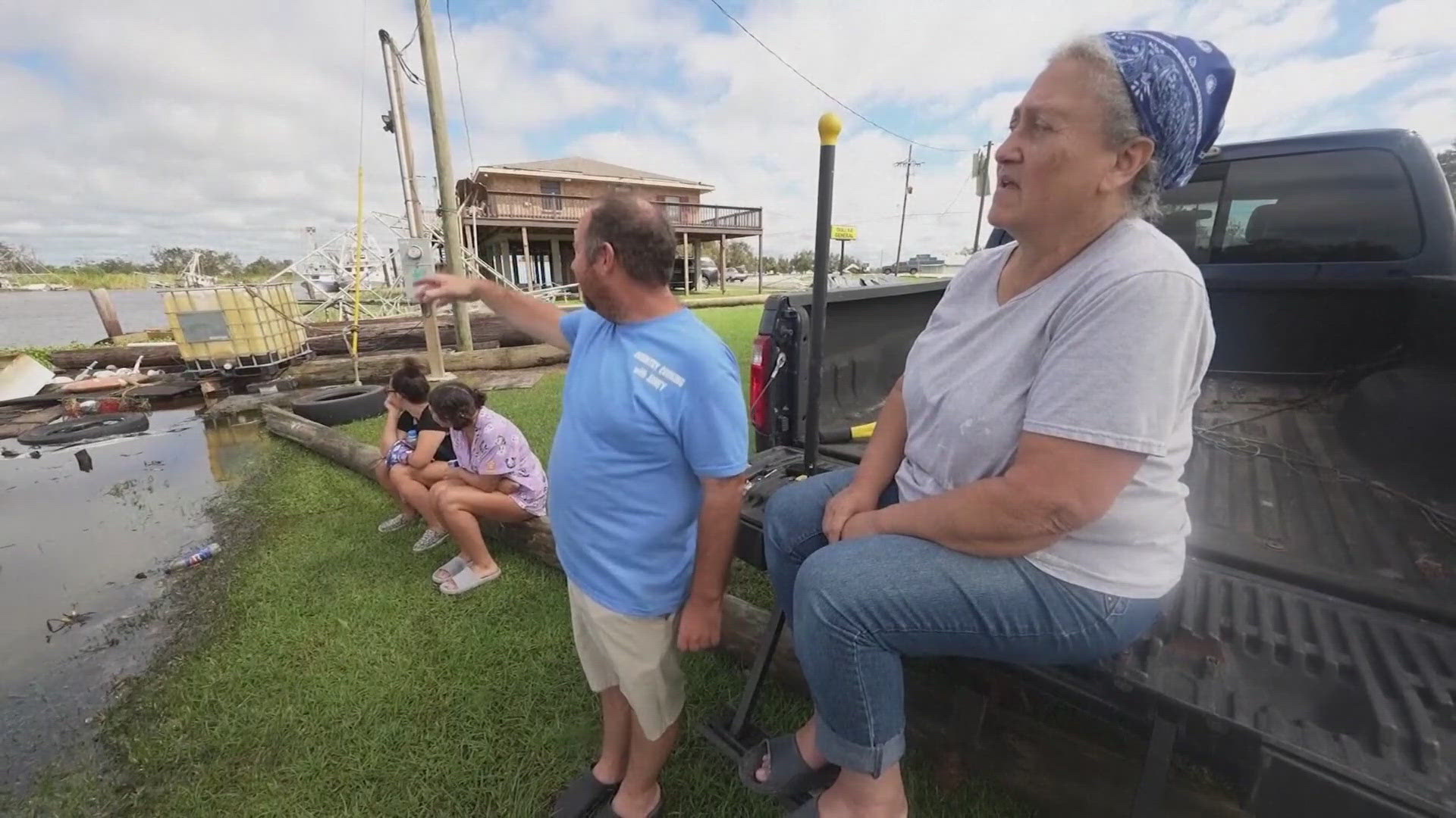 Friday, residents got a better idea of the damage there as officials set up sites to give away critical supplies.