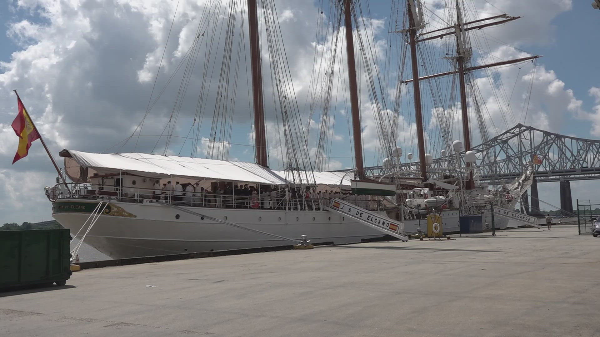 “It’s a masterpiece. I call it a masterpiece of the seas,” said Claudia Shabetai with the Spanish organization Granaderos y Damas de Galvez en Louisiana.