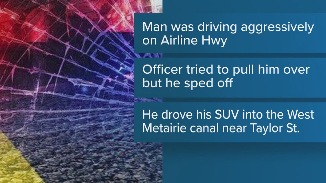 Driver dies after high-speed chase with Kenner police ends with vehicle ...