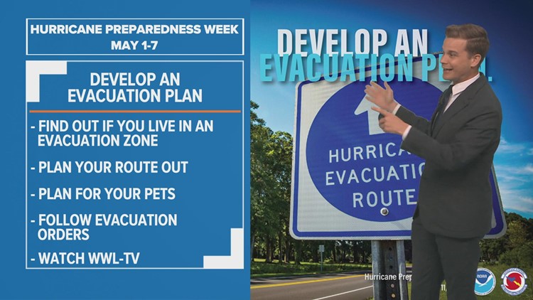 Hurricane Preparedness week | Evacuation plan