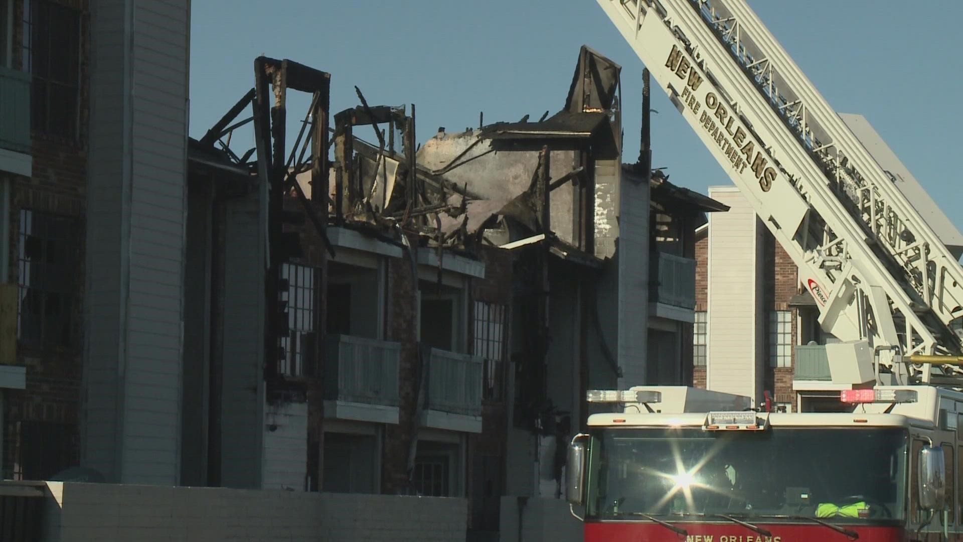 Families have been displaced after a 2-alarm fire at the Carmel Brook apartments Saturday.