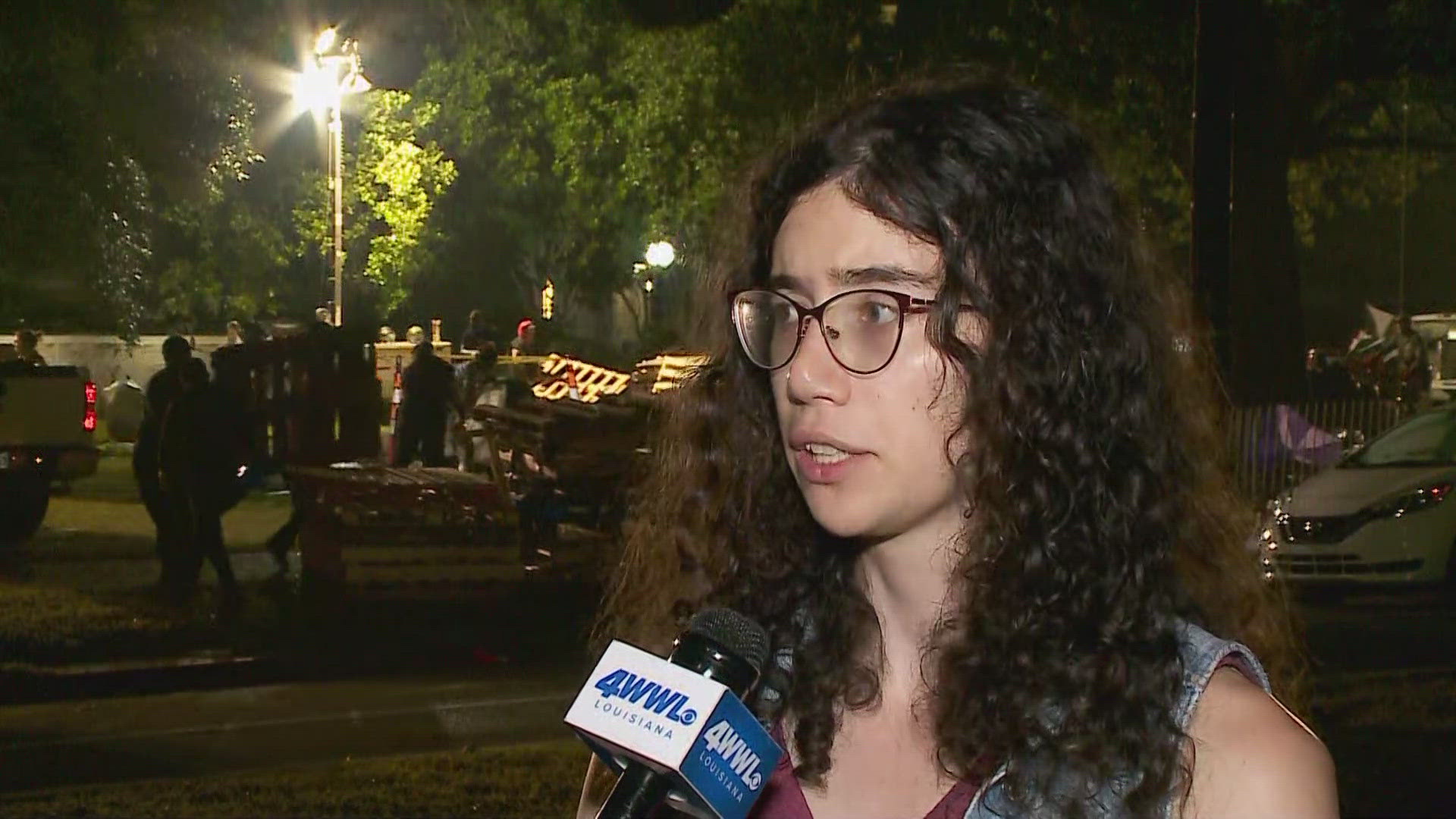 Serena Sojic-Borne, a Tulane alum and an organizer with the Freedom Road Socialist Organization said protesters weren't given any warning and were overwhelmed.