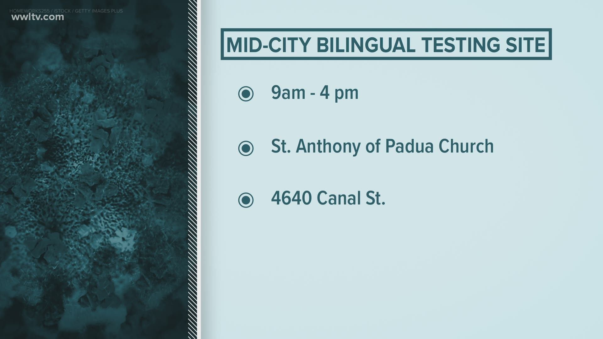 Martin Gutierrez, CEO of Catholic Charities New Orleans, says bilingual testing sites will help curb the alarming rate of COVID infection in the Hispanic community.