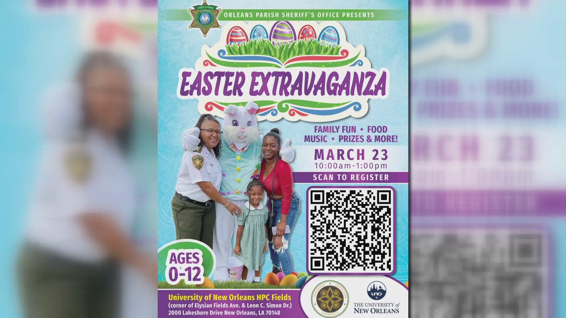 Orleans Parish Sheriff Susan Hutson is thrilled to announce the OPSO Easter Extravaganza.