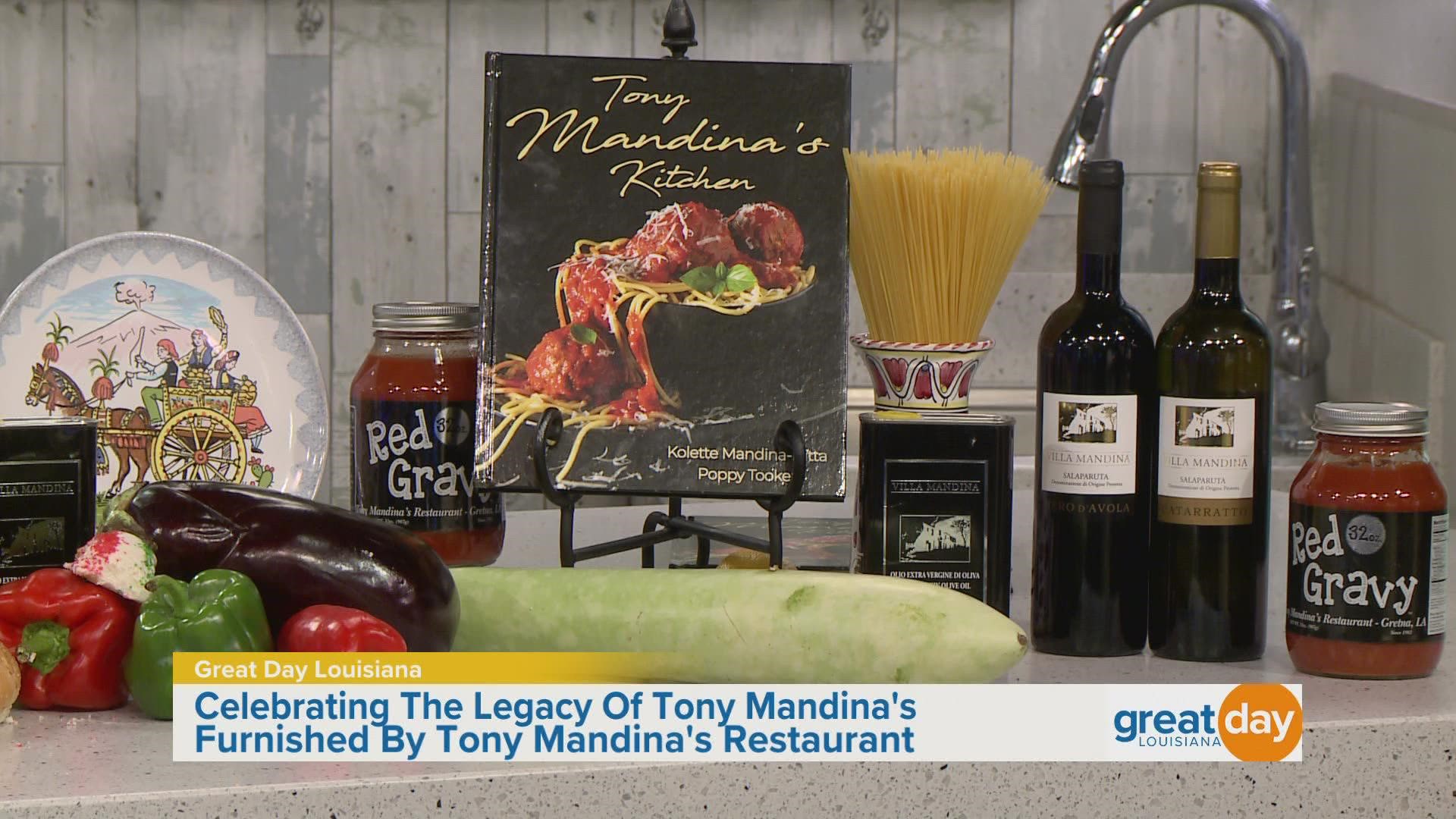 The owners of Tony Mandina's marked their 40th anniversary in the restaurant industry with a cookbook sharing favorite family recipes.