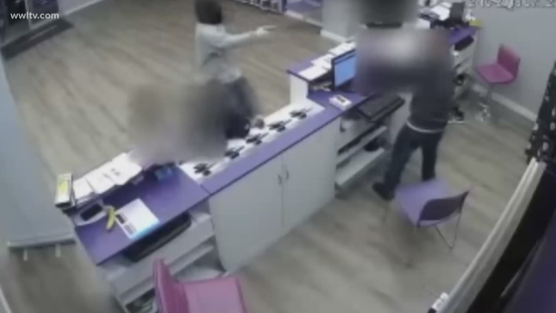 Just a few days apart, a person goes inside of the Laundromat as well as the Metro PCS robbing people inside, and what's worse...there were kids in one of the stores at the time!